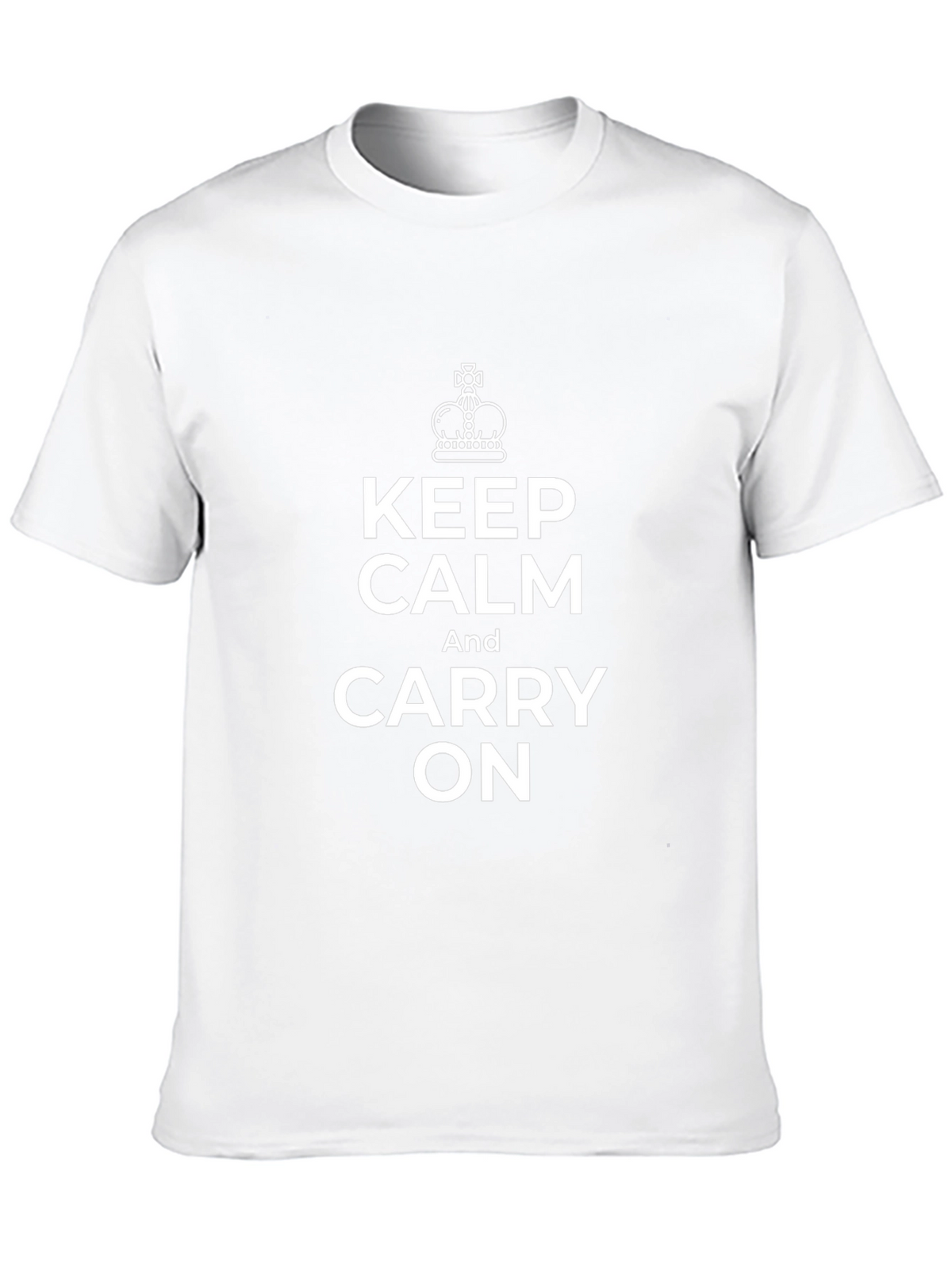 Keep Calm and Carry On Black T-Shirt