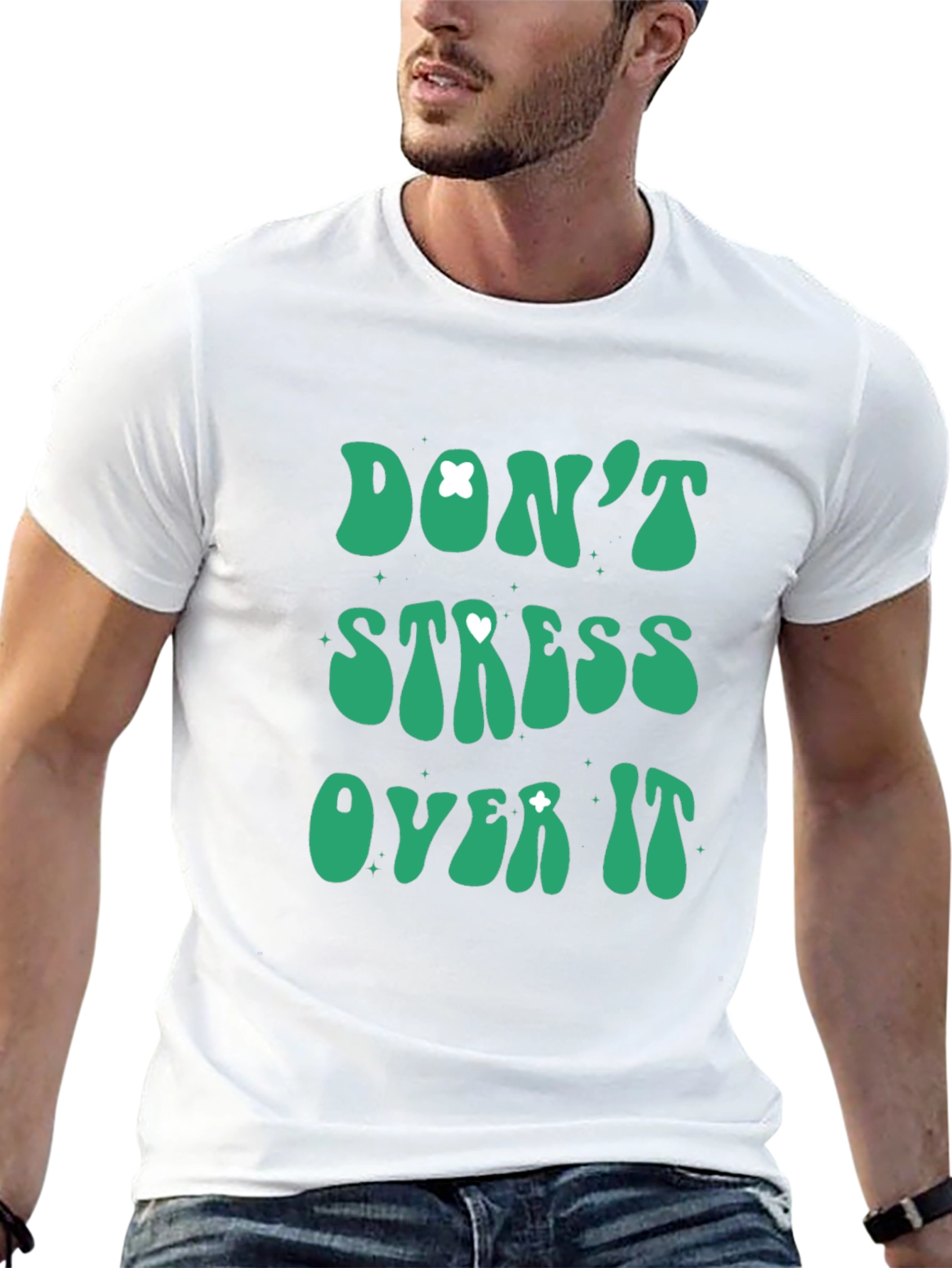 Dont Stress Over It Graphic Tee - Relaxed Fit