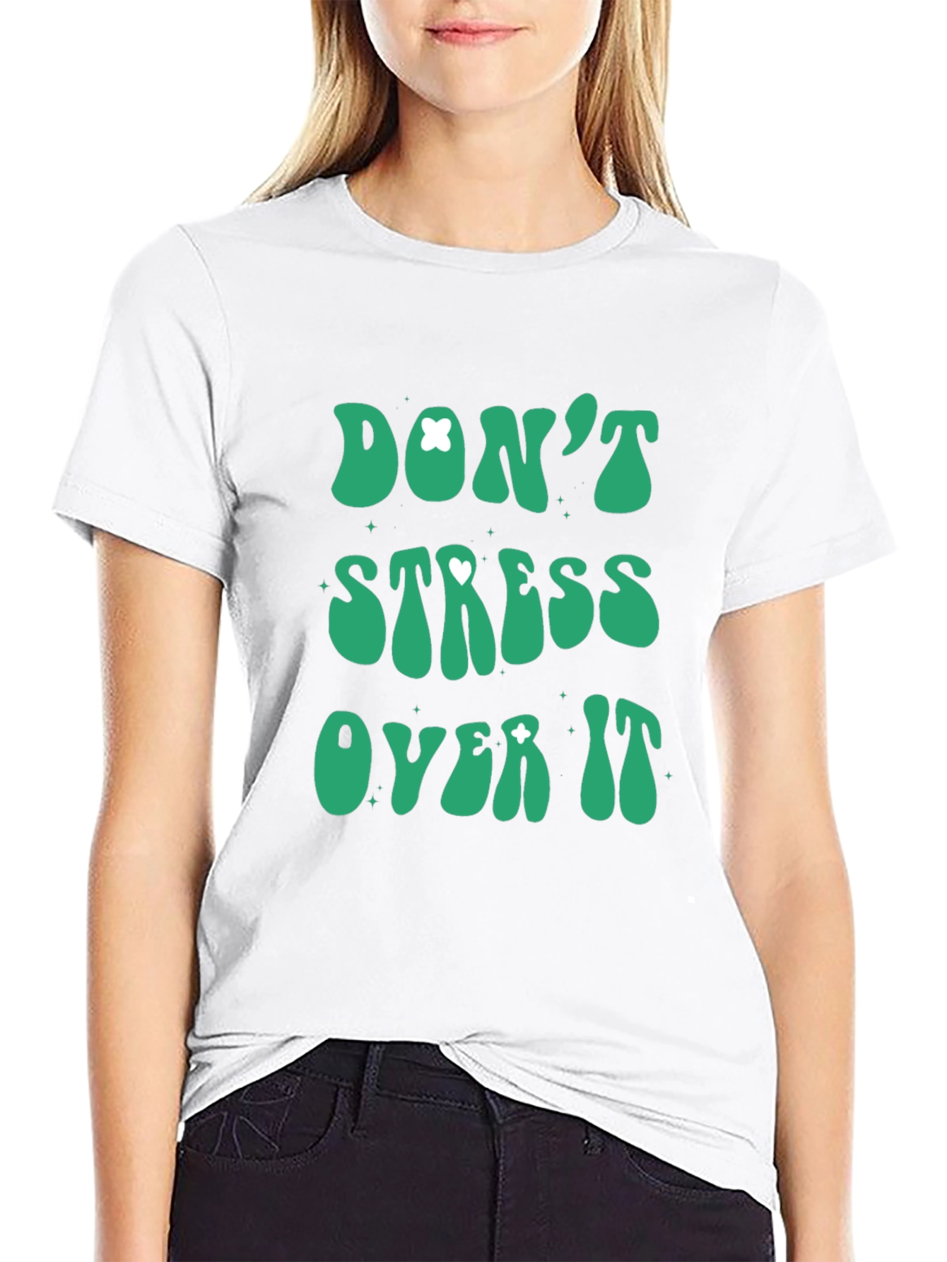 Dont Stress Over It Graphic Tee - Relaxed Fit