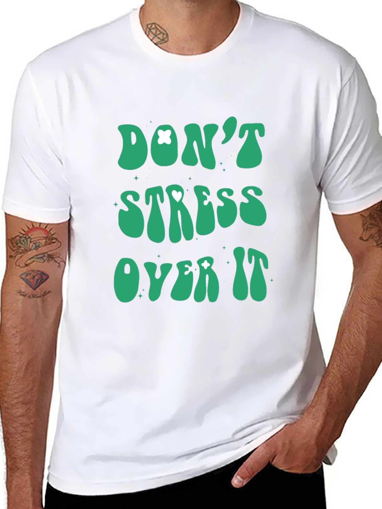 Dont Stress Over It Graphic Tee - Relaxed Fit