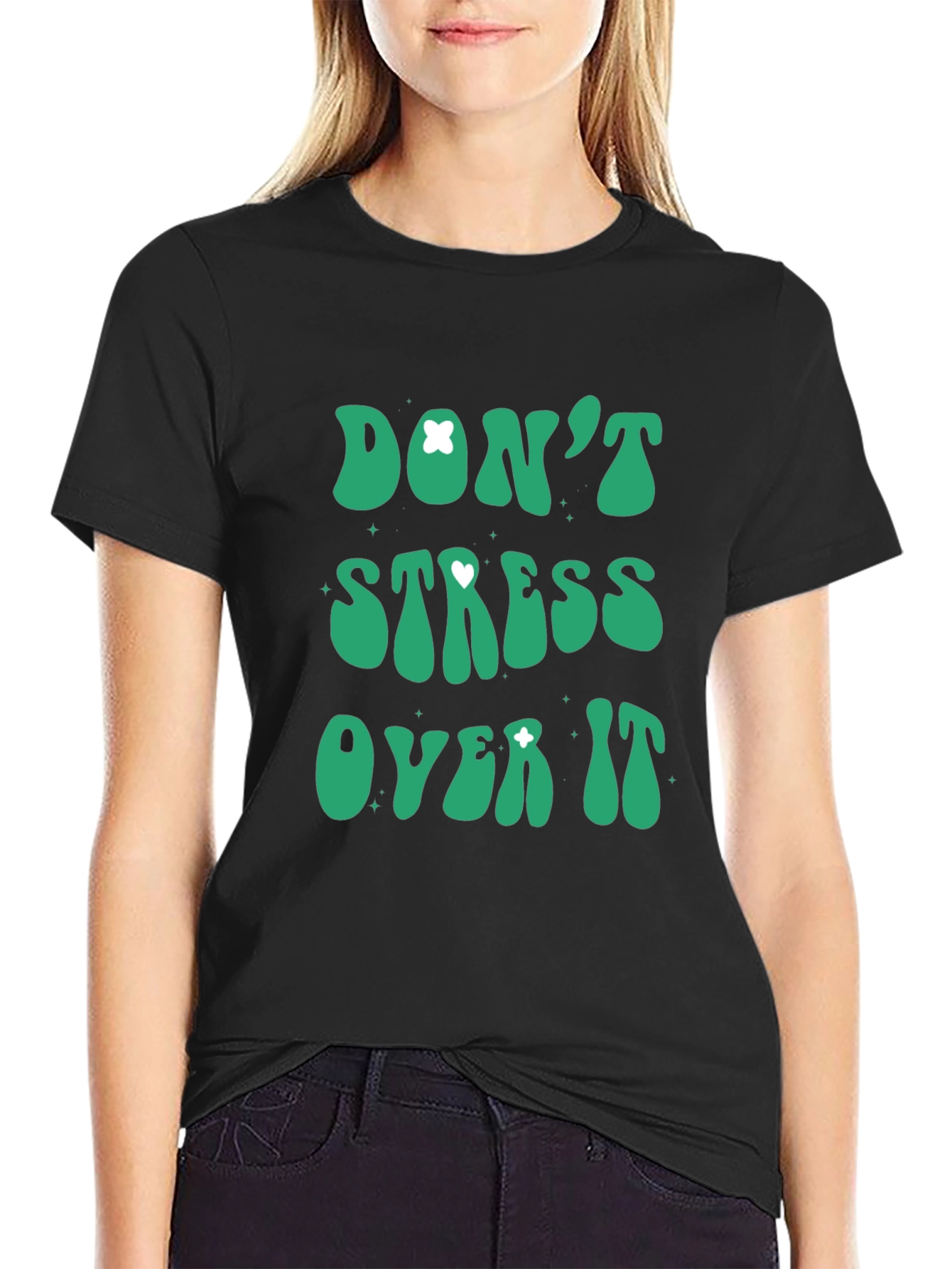 Dont Stress Over It Graphic Tee - Relaxed Fit