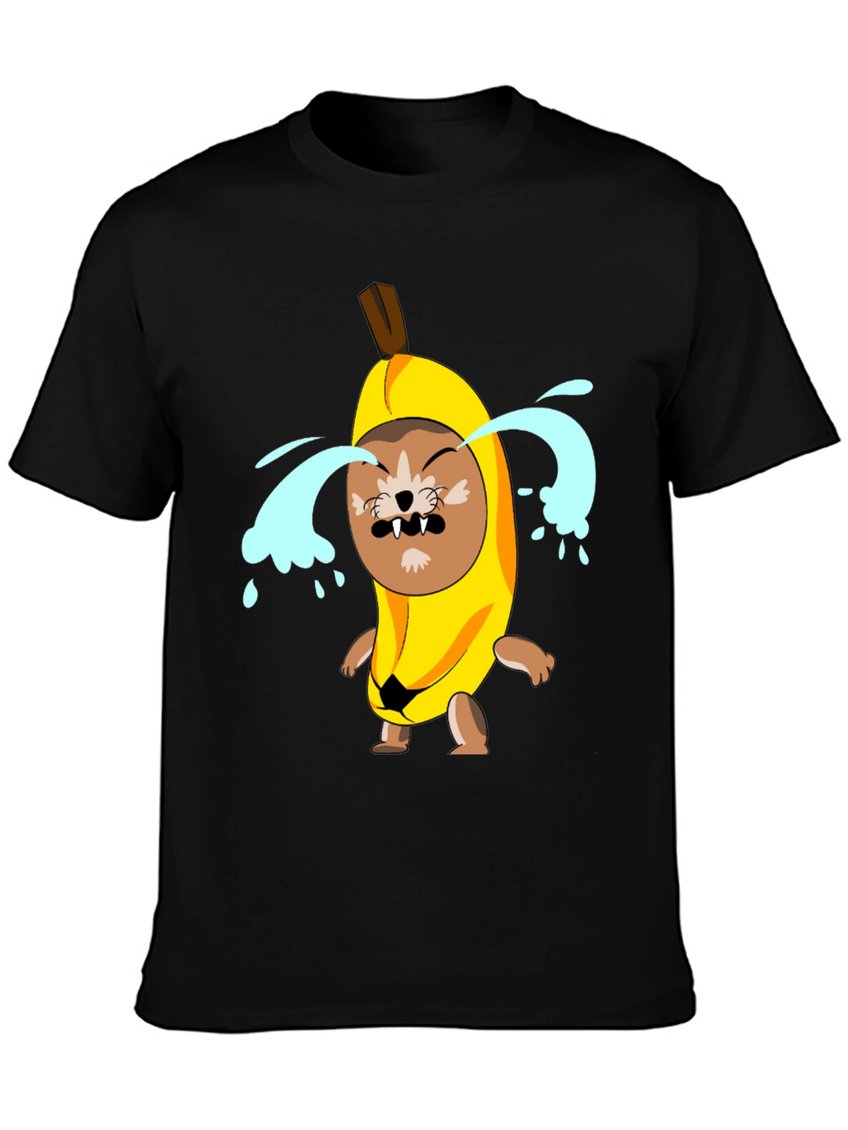 Crying Banana Dog Graphic T-Shirt