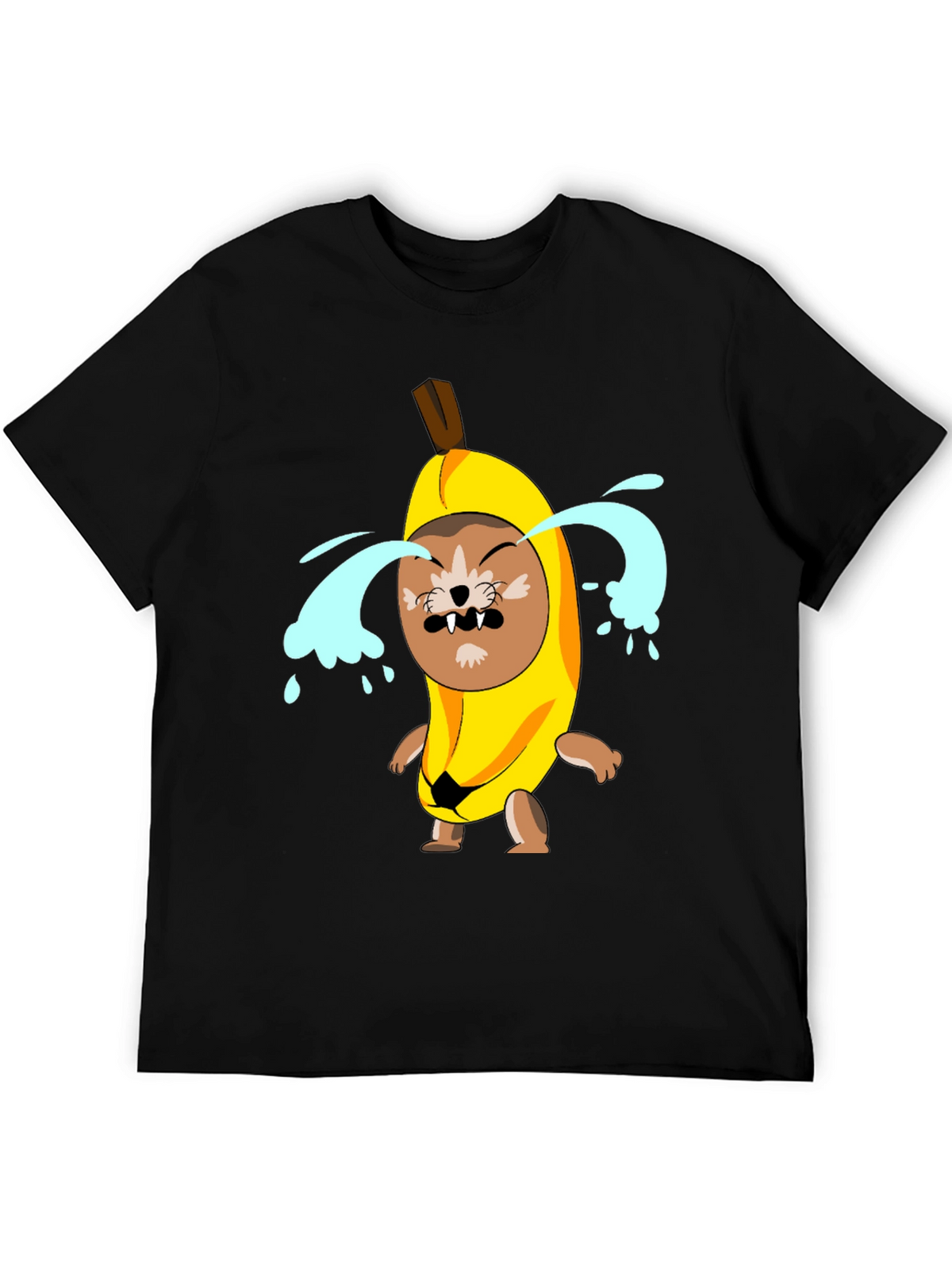 Crying Banana Dog Graphic T-Shirt