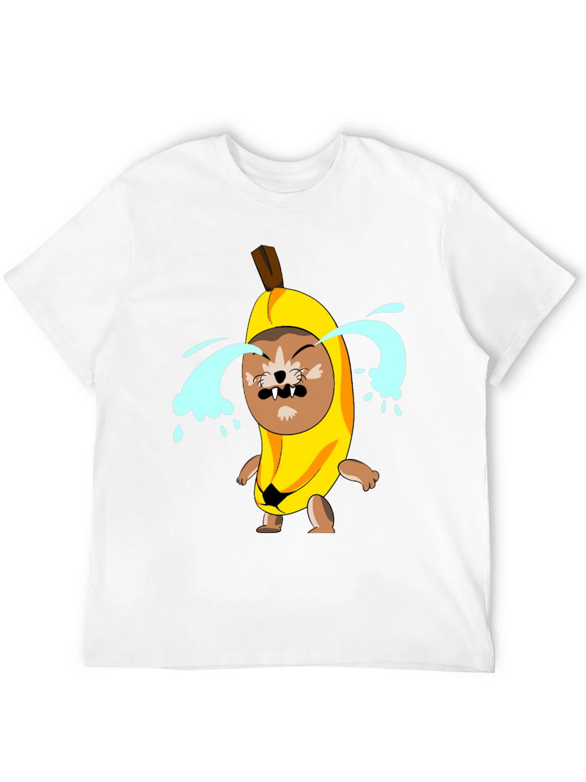 Crying Banana Dog Graphic T-Shirt