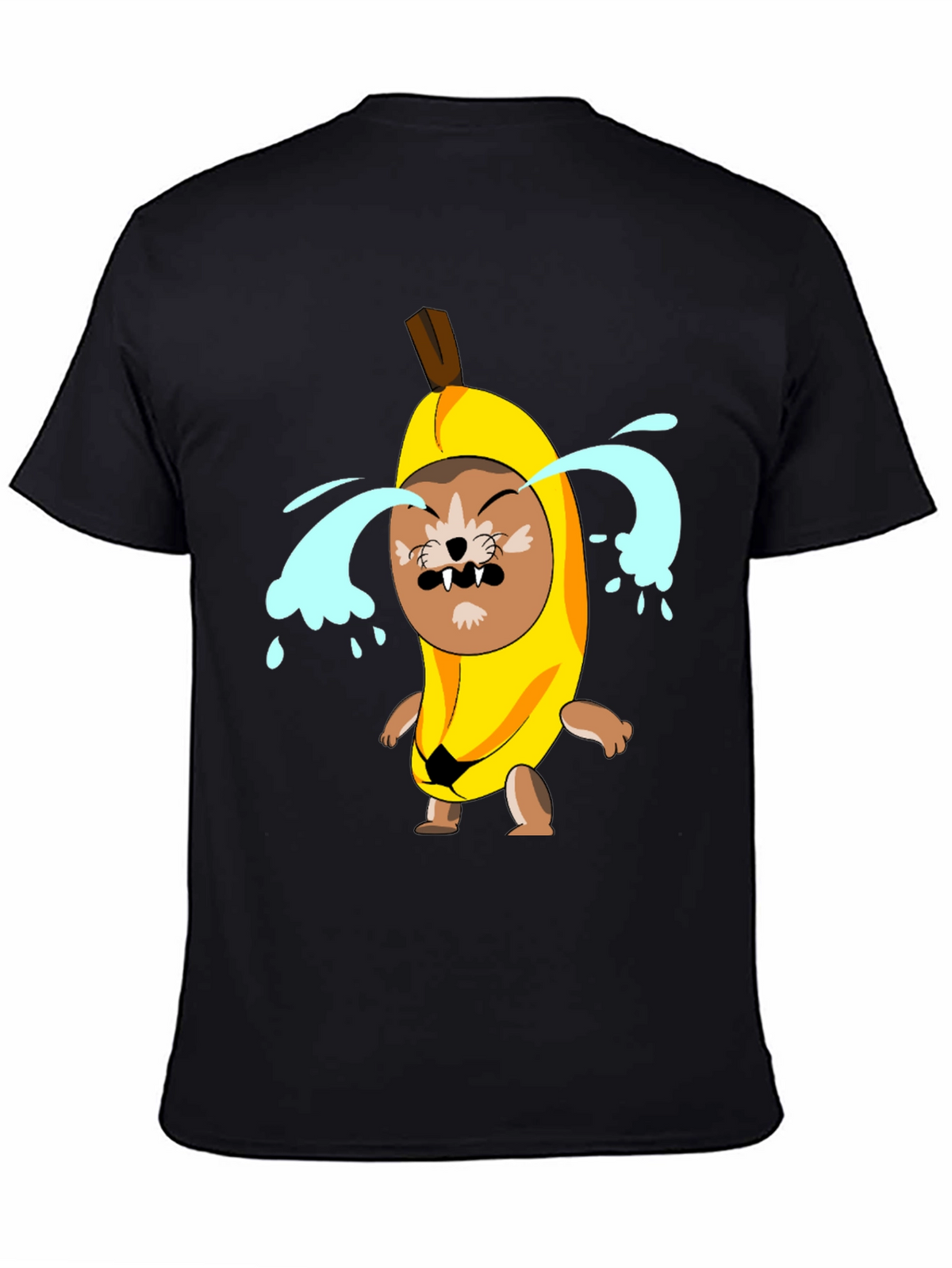 Crying Banana Dog Graphic T-Shirt