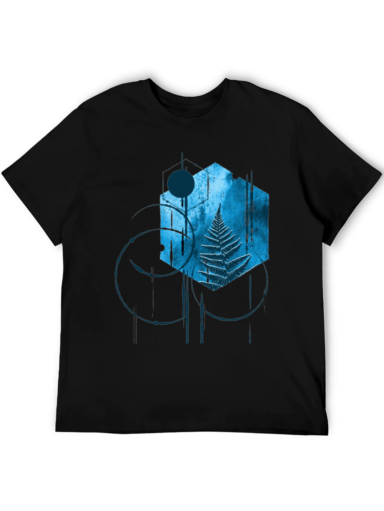 Abstract Fern Graphic T-Shirt