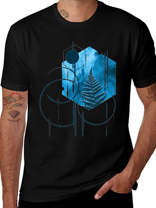 Abstract Fern Graphic T-Shirt