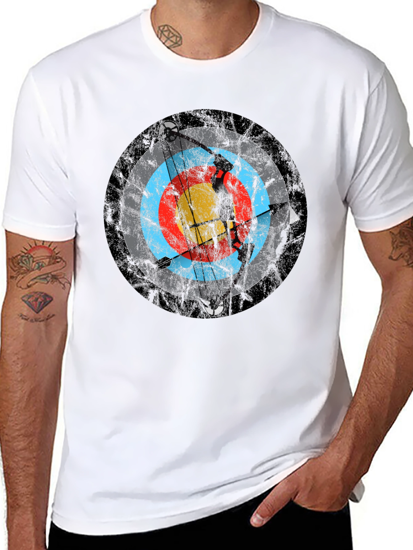 Archery Target T-Shirt - Black