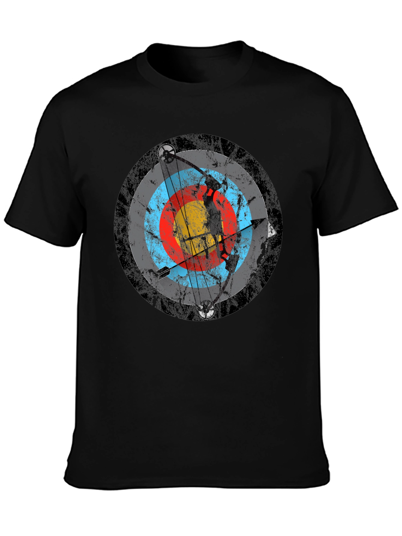 Archery Target T-Shirt - Black