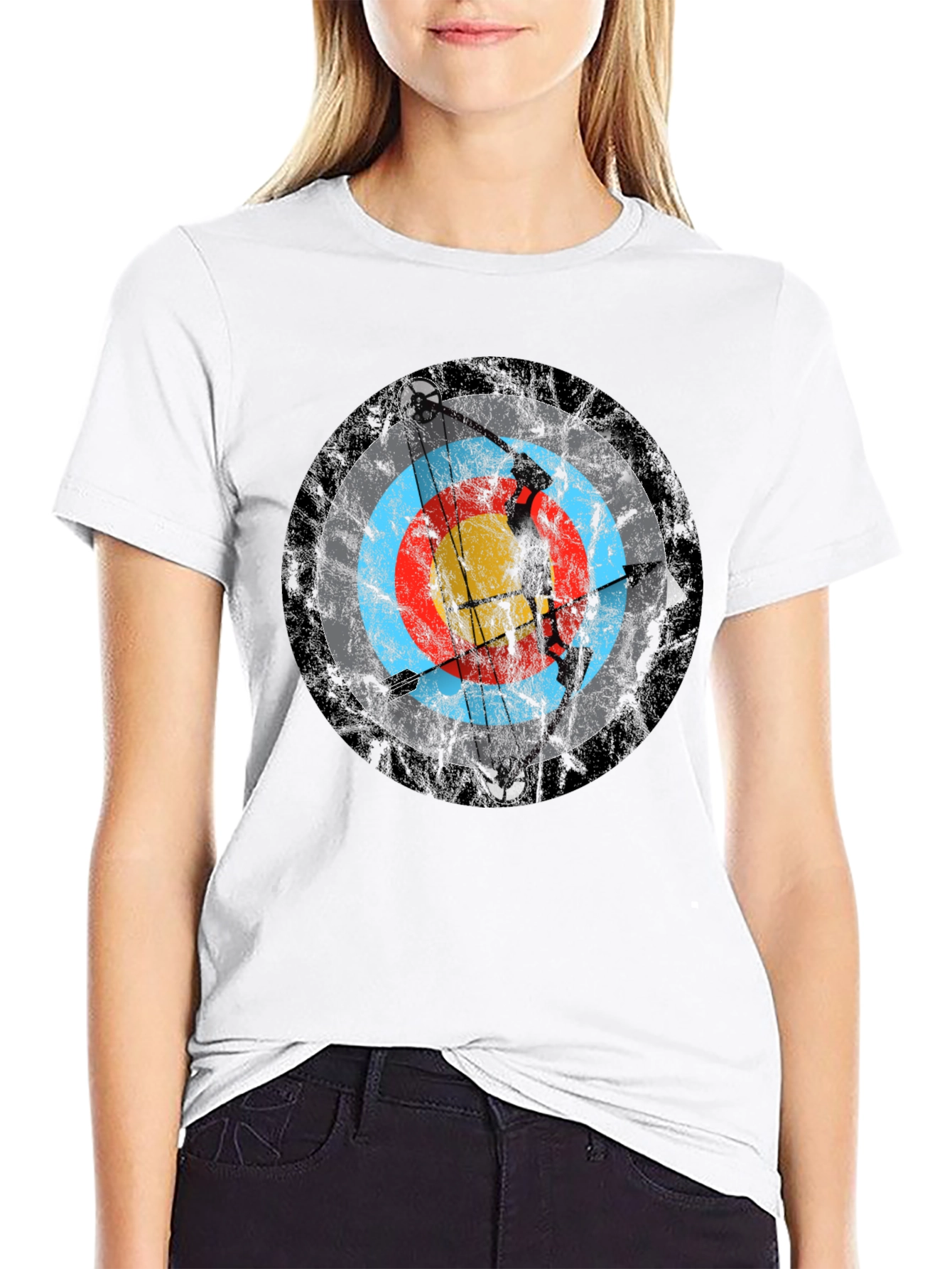 Archery Target T-Shirt - Black