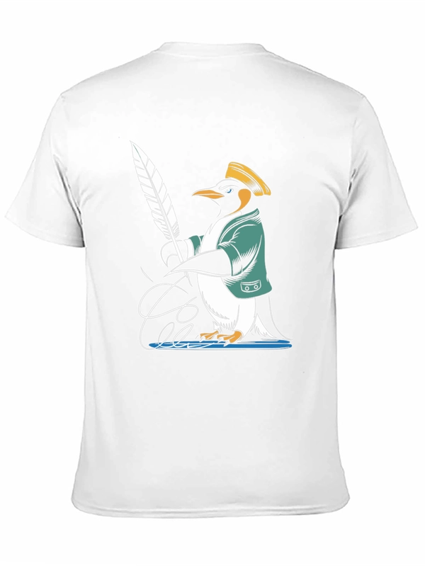 Penguin Writer T-Shirt - Unique Design