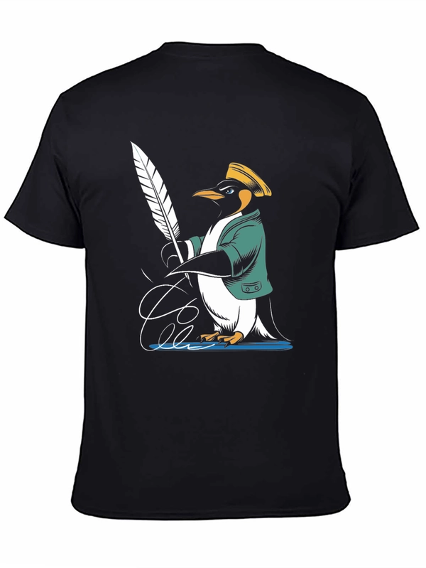 Penguin Writer T-Shirt - Unique Design