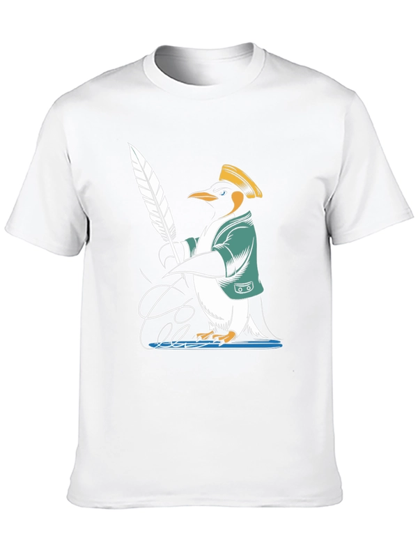 Penguin Writer T-Shirt - Unique Design