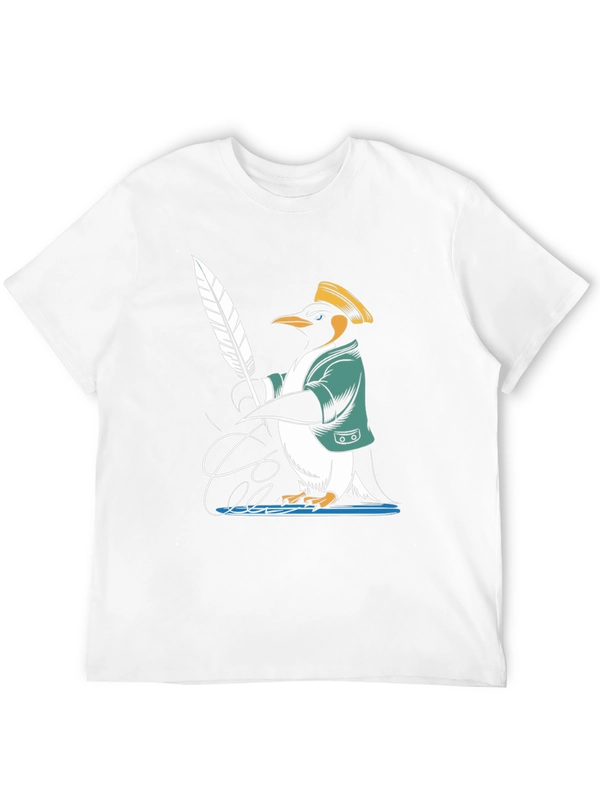 Penguin Writer T-Shirt - Unique Design