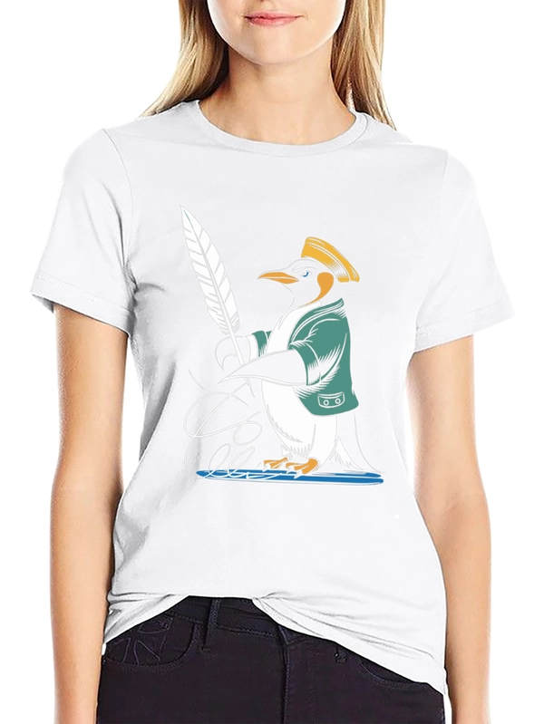 Penguin Writer T-Shirt - Unique Design