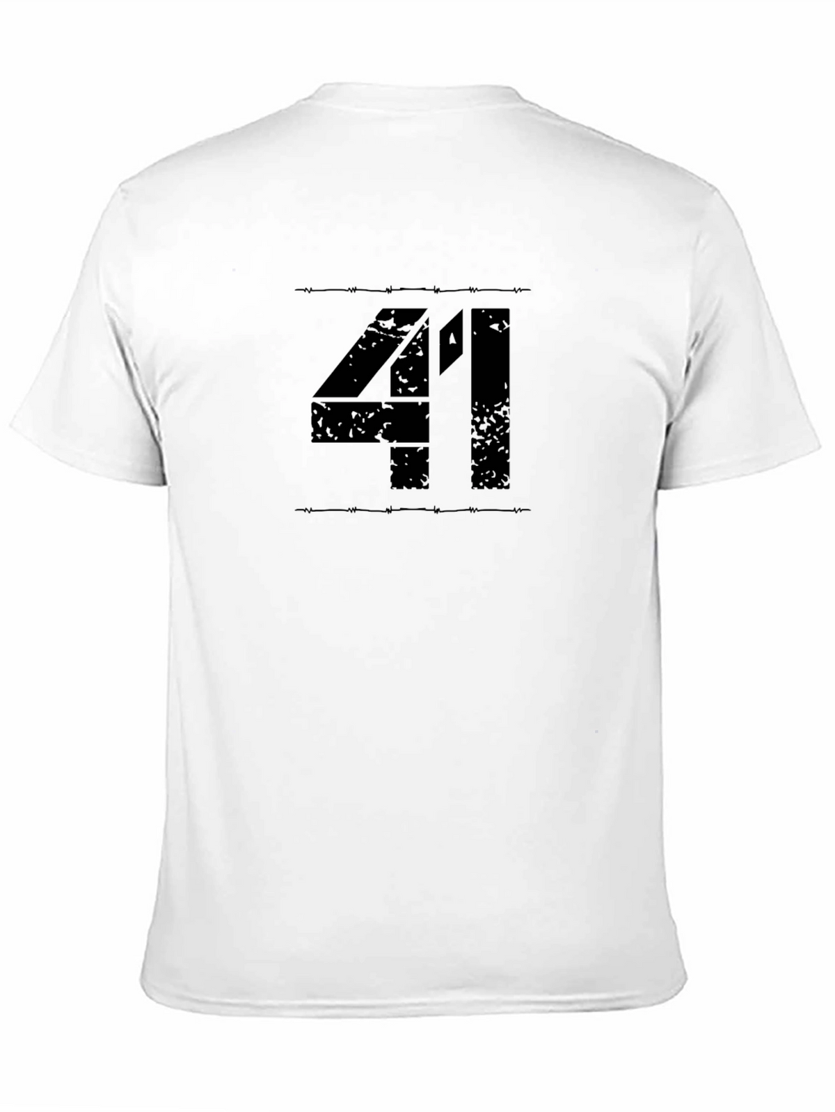 Mens Black 41 Graphic Print T-Shirt