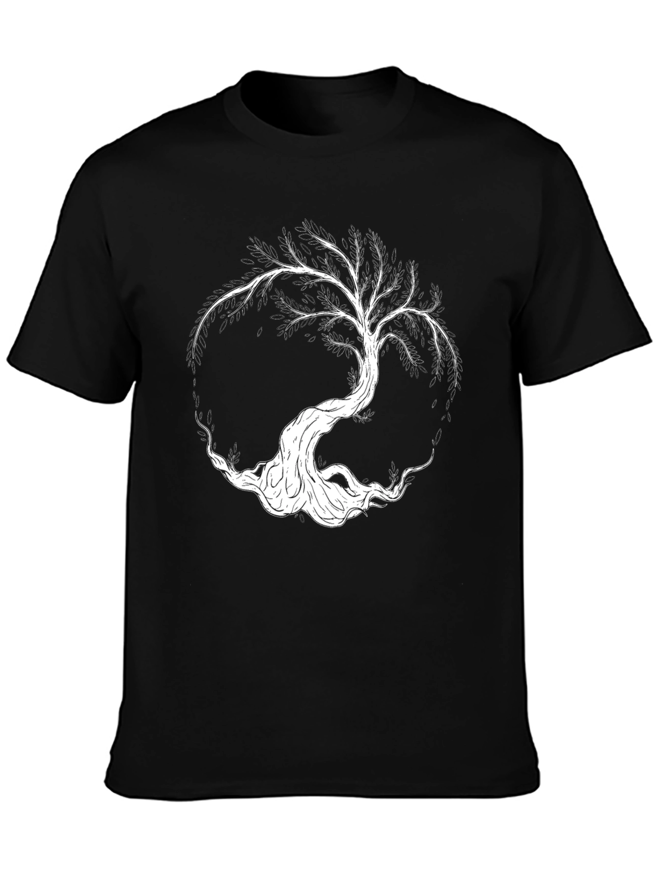 Yggdrasil Tree of Life Graphic T-Shirt - Black
