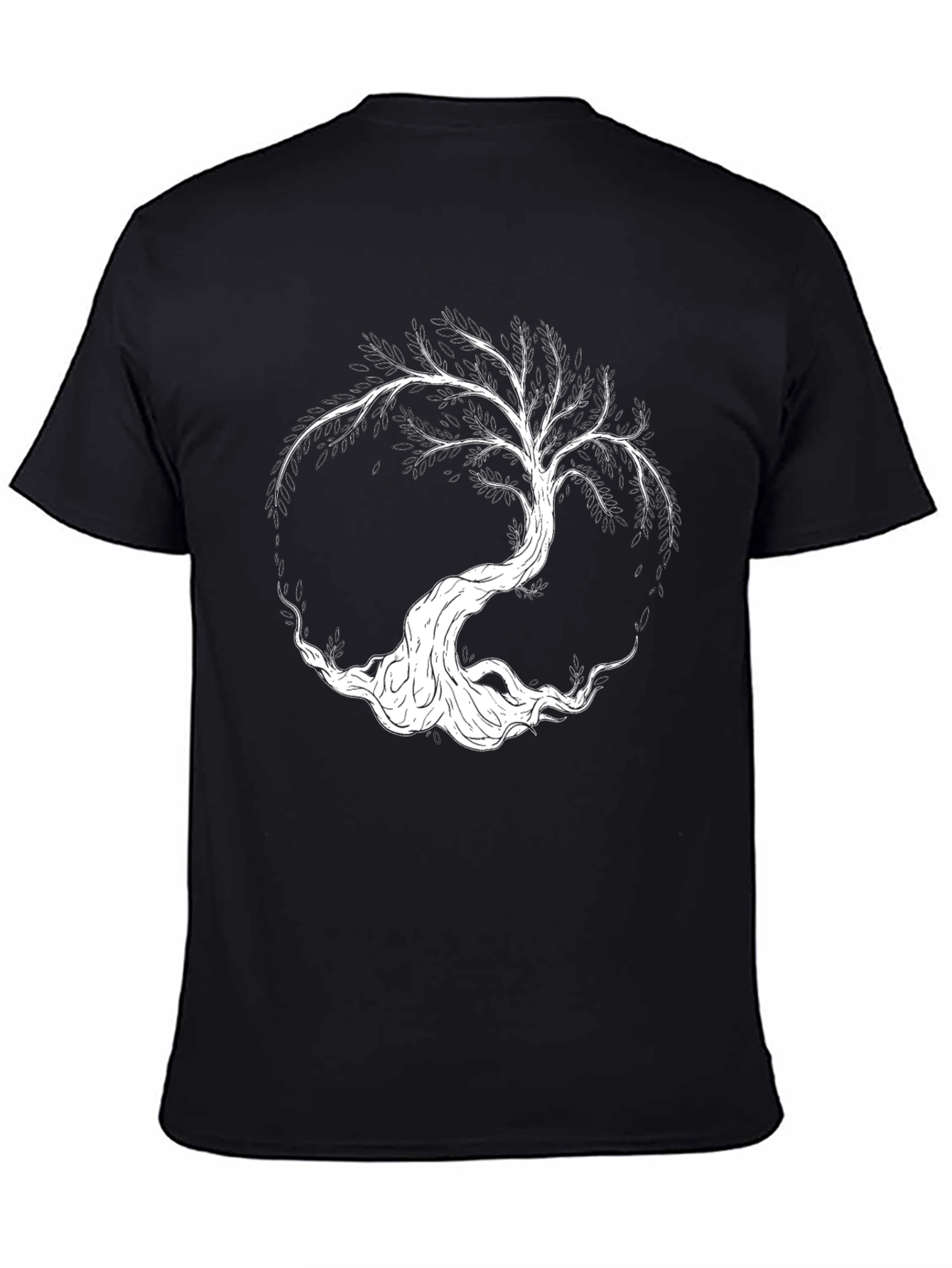 Yggdrasil Tree of Life Graphic T-Shirt - Black