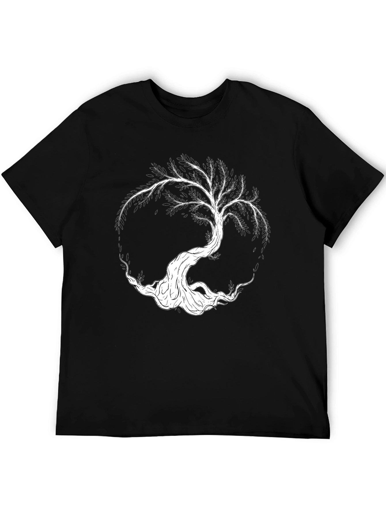Yggdrasil Tree of Life Graphic T-Shirt - Black