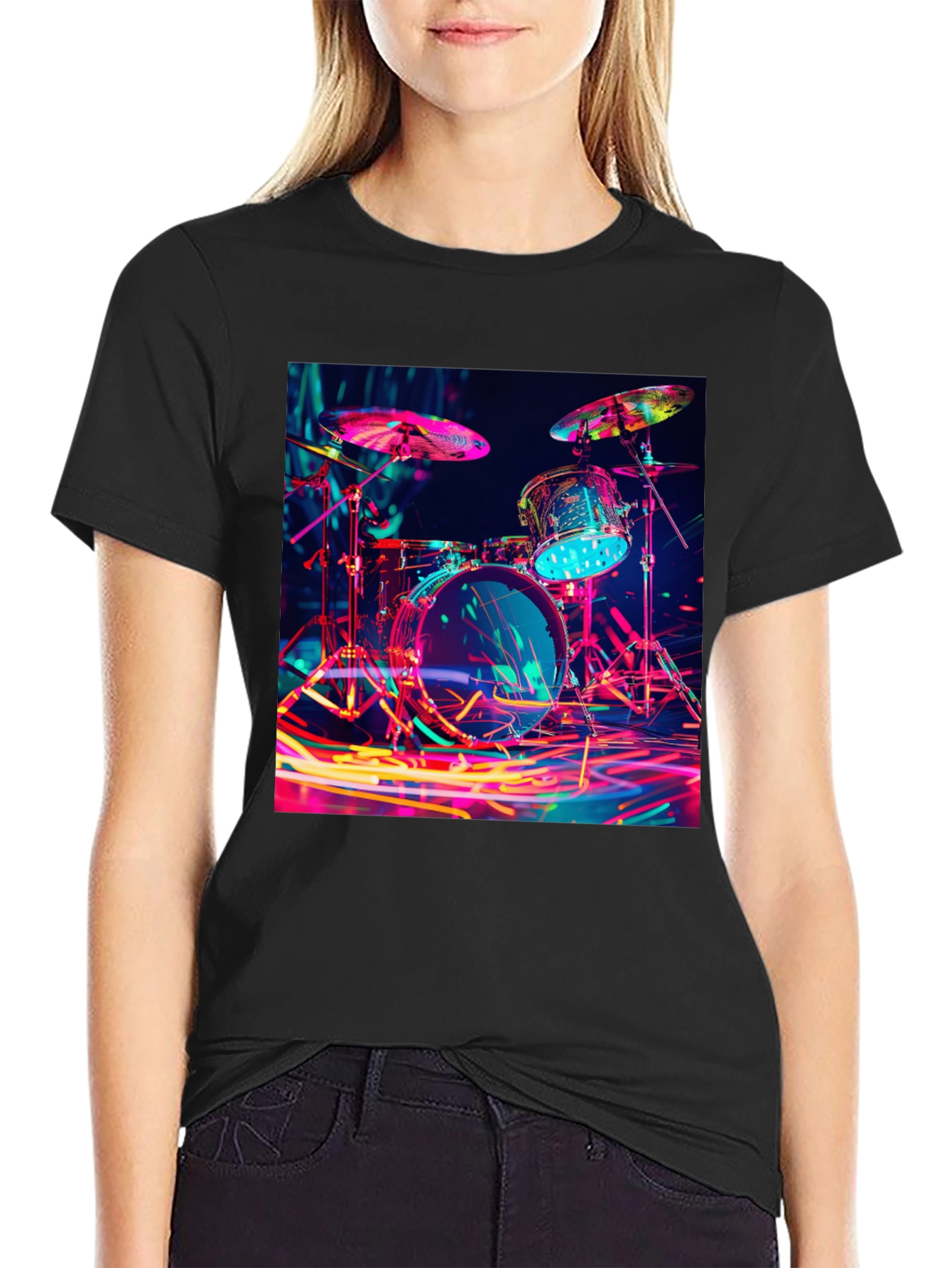 Neon Drum Kit T-Shirt
