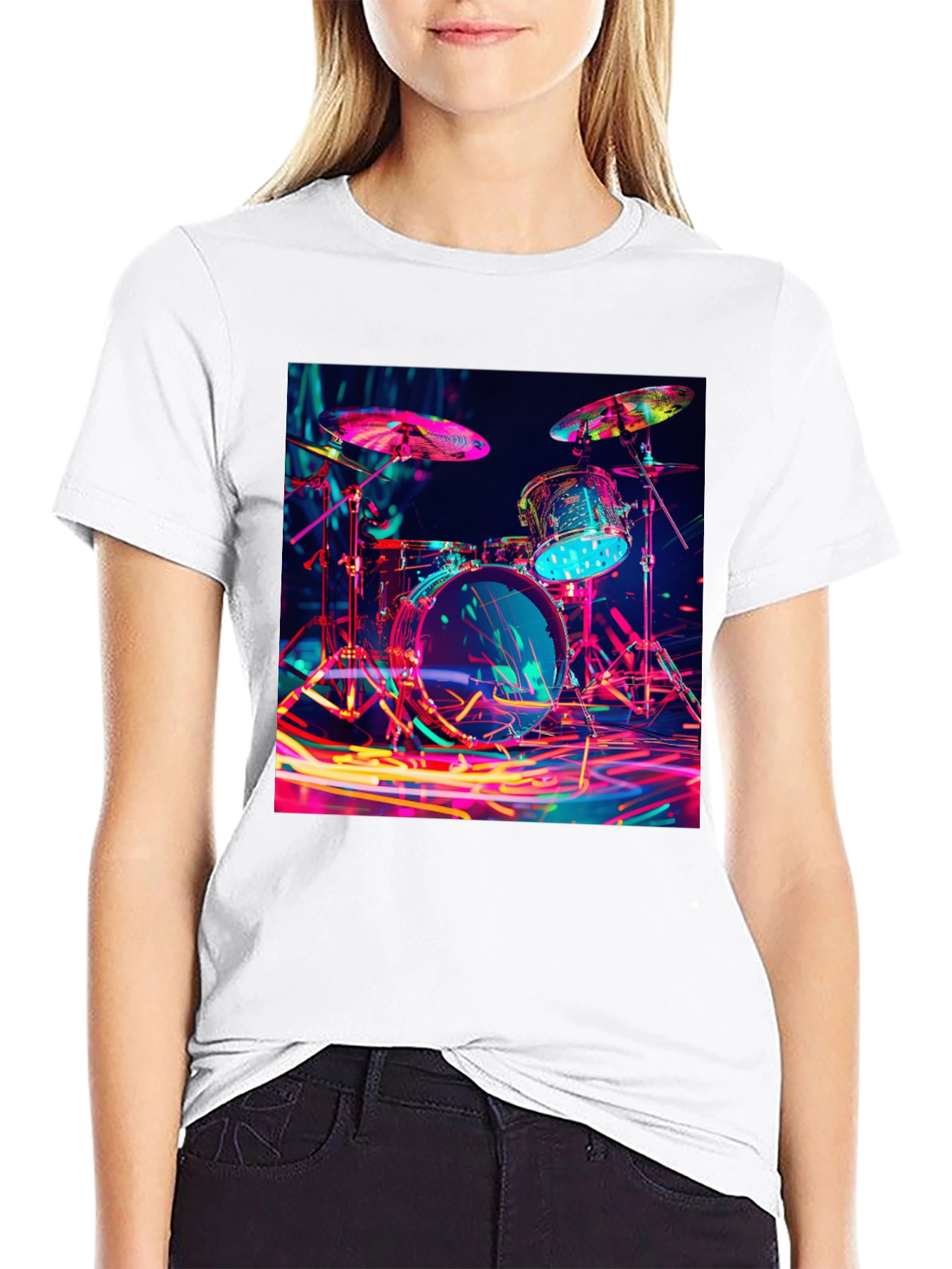 Neon Drum Kit T-Shirt