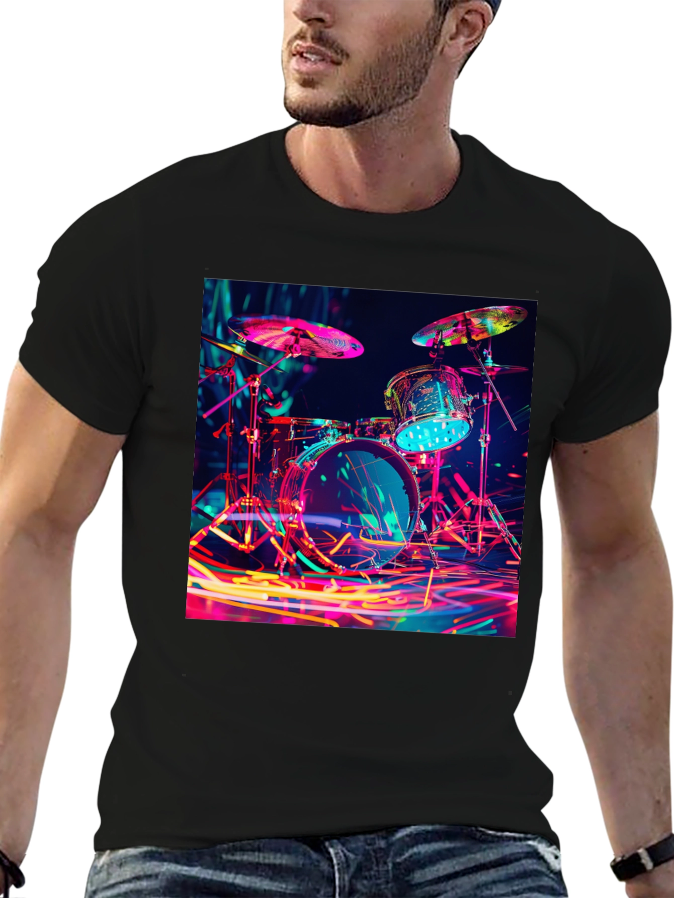 Neon Drum Kit T-Shirt