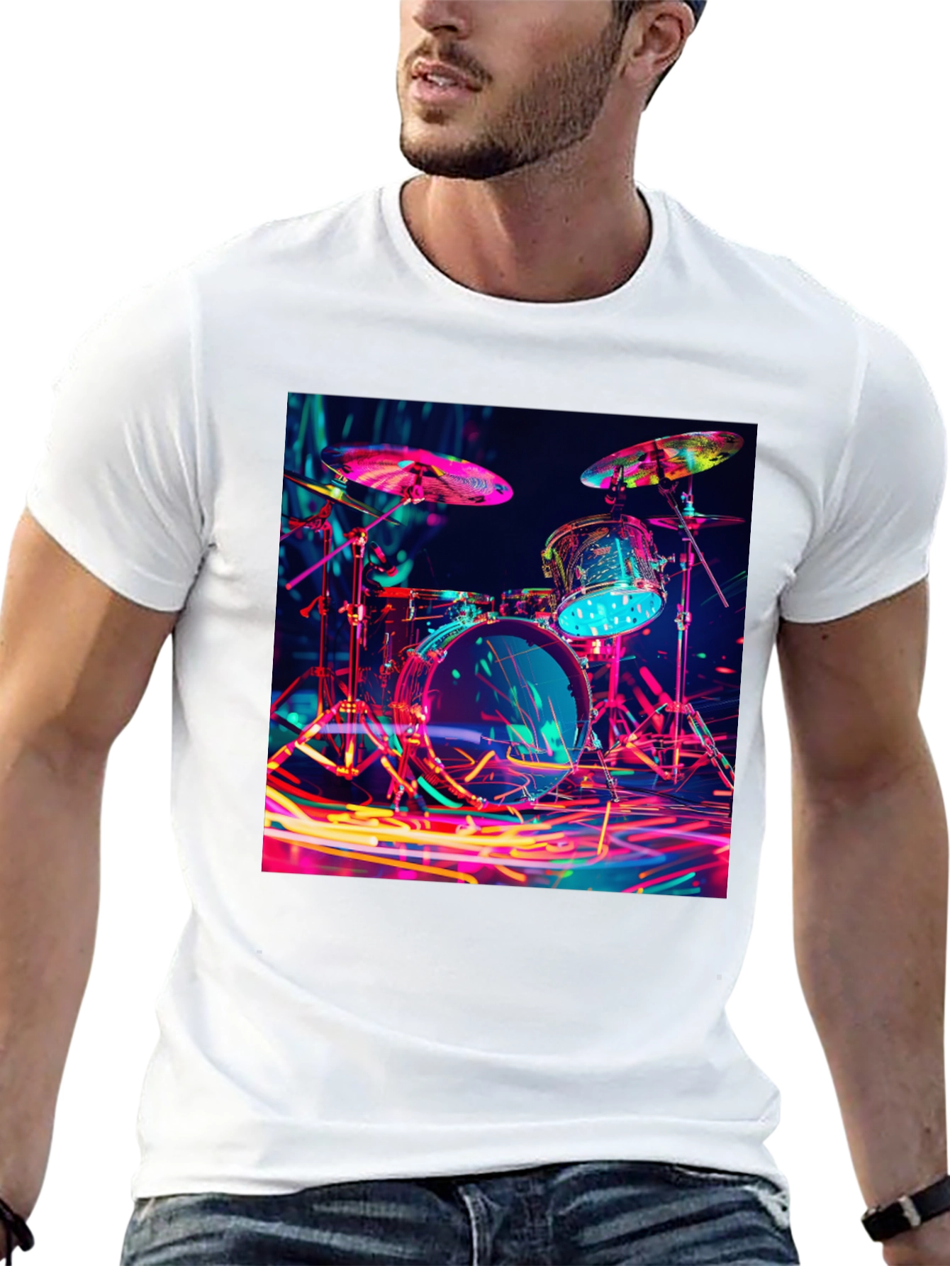 Neon Drum Kit T-Shirt