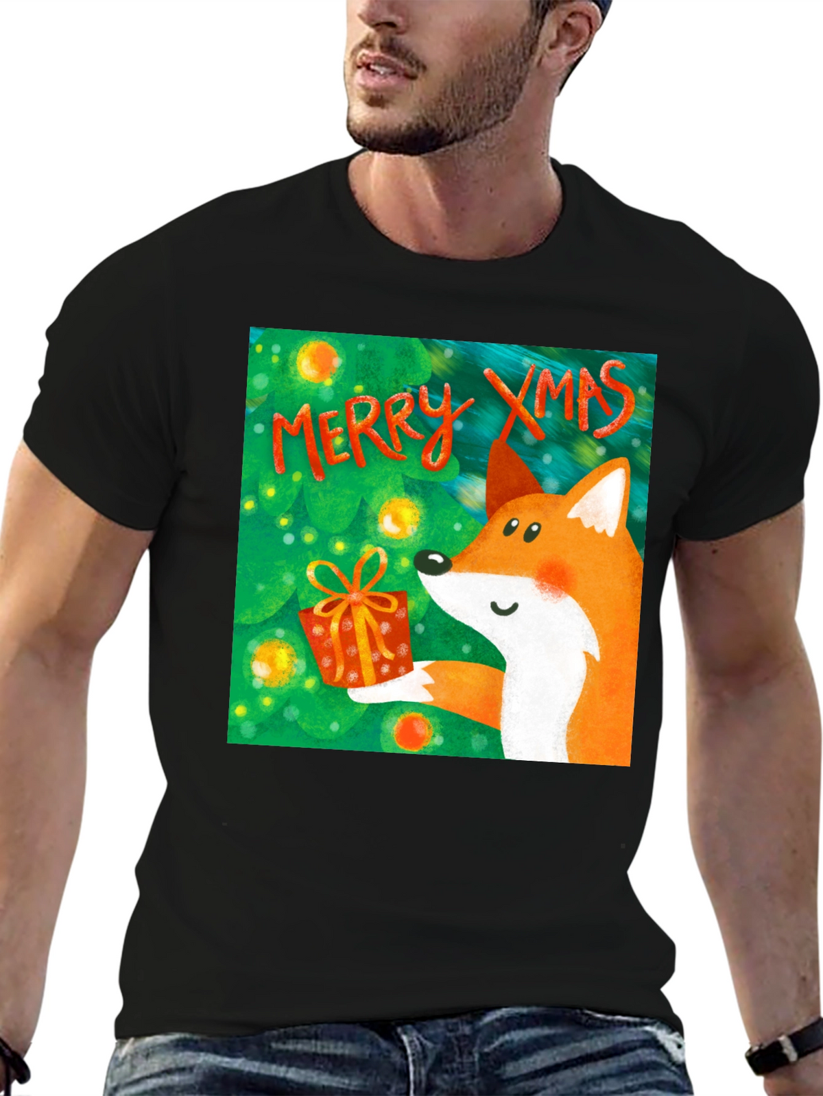 Festive Fox Xmas T-Shirt