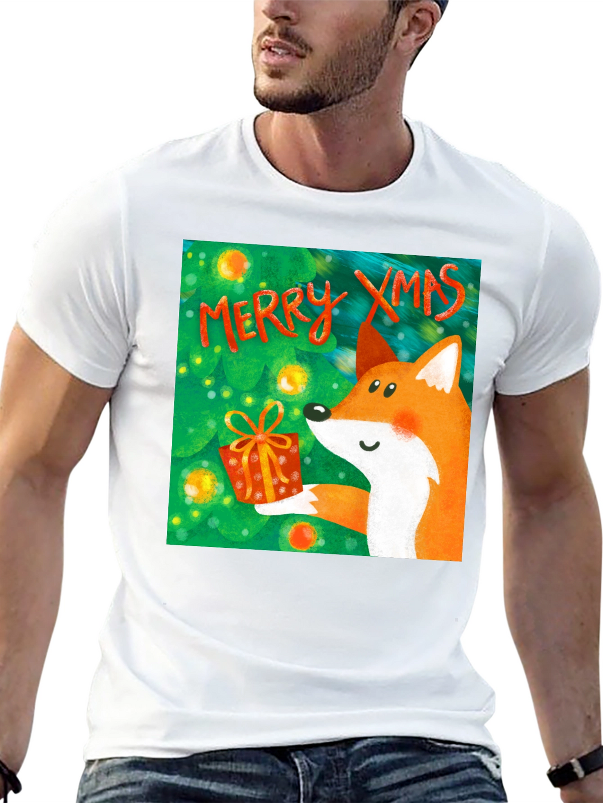 Festive Fox Xmas T-Shirt