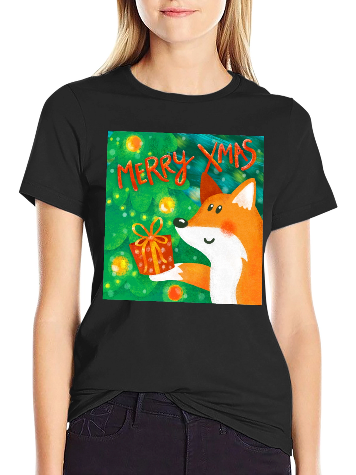 Festive Fox Xmas T-Shirt