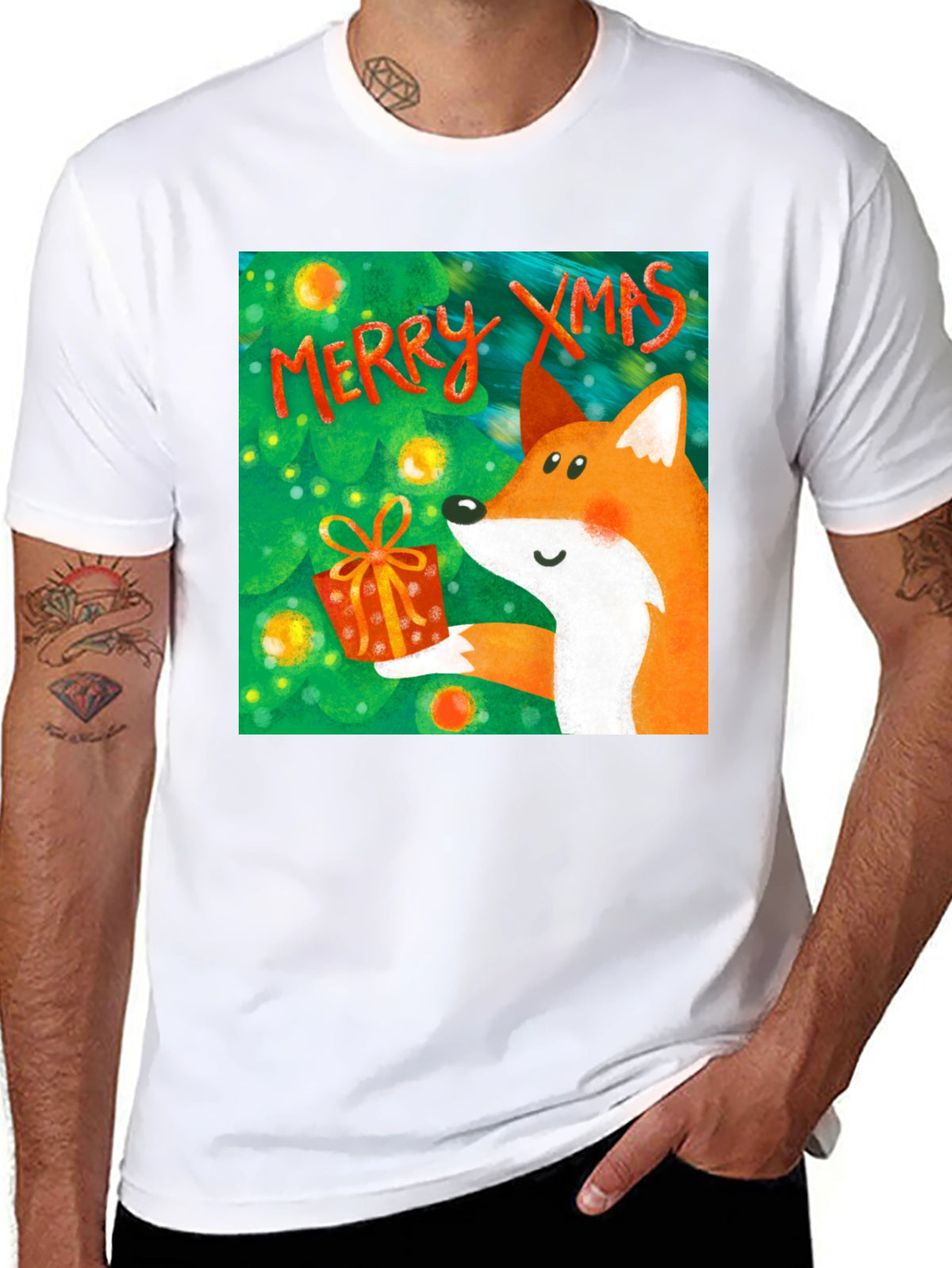 Festive Fox Xmas T-Shirt