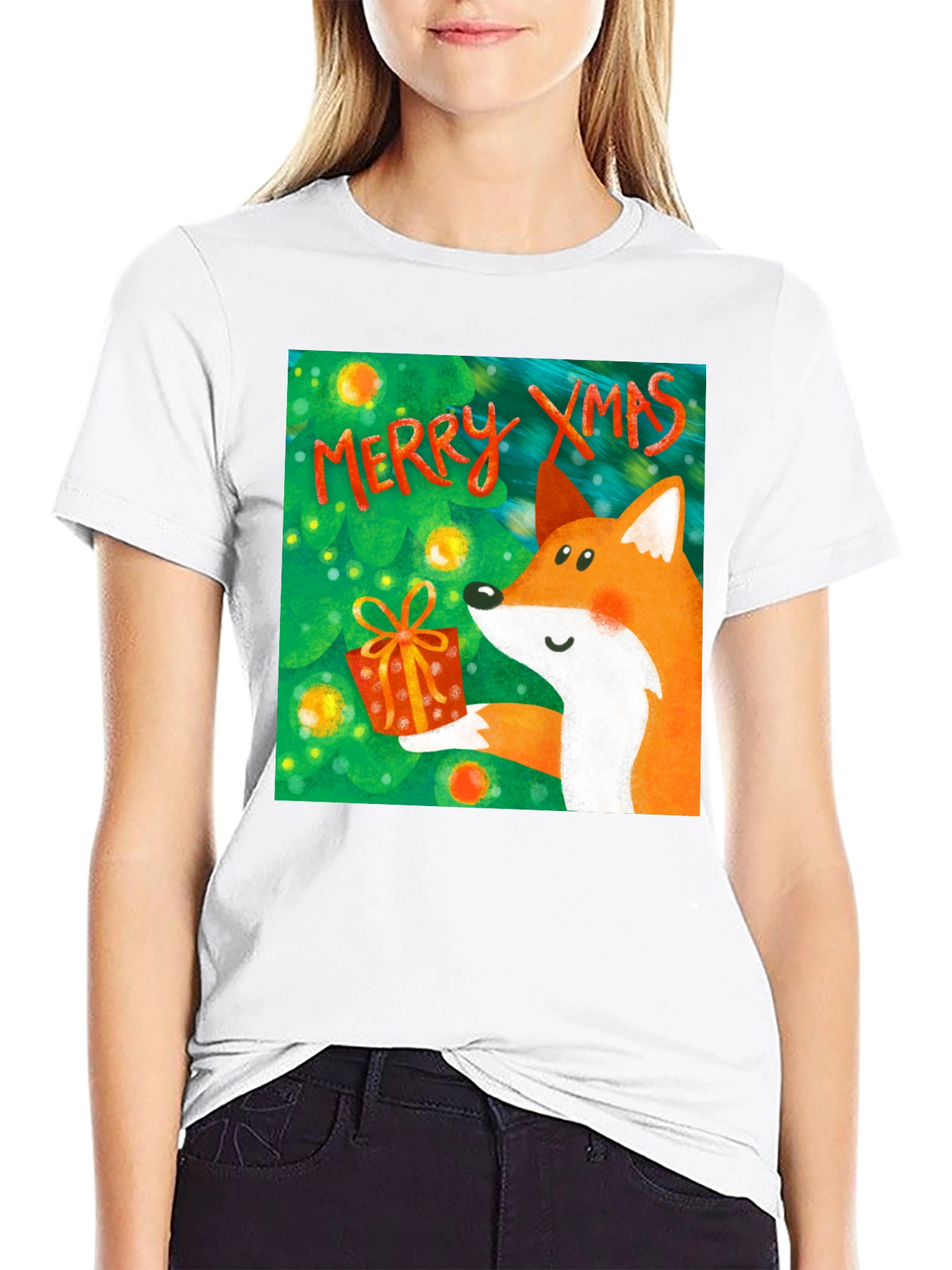 Festive Fox Xmas T-Shirt