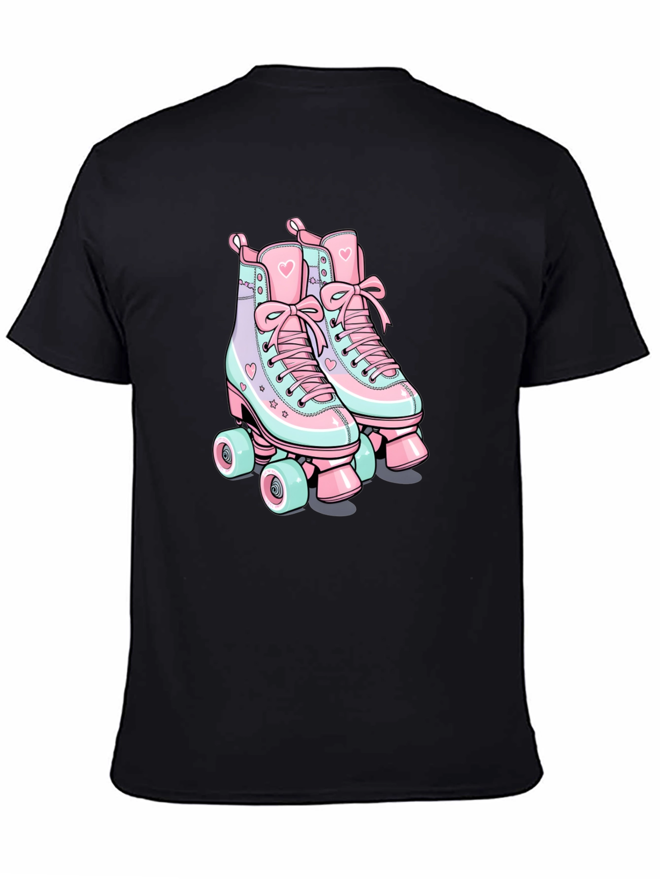 Retro Roller Skate T-Shirt - Black