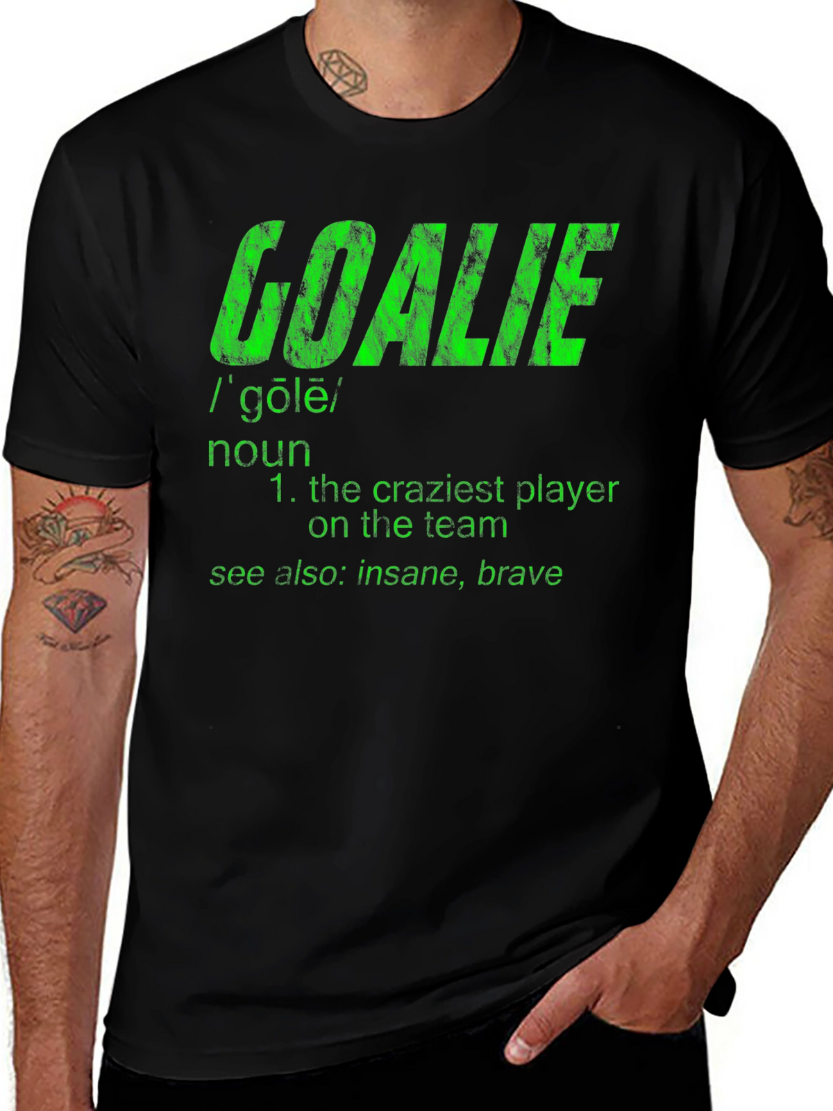 Goalie Definition Graphic Tee - Hockey Goalie Shirt