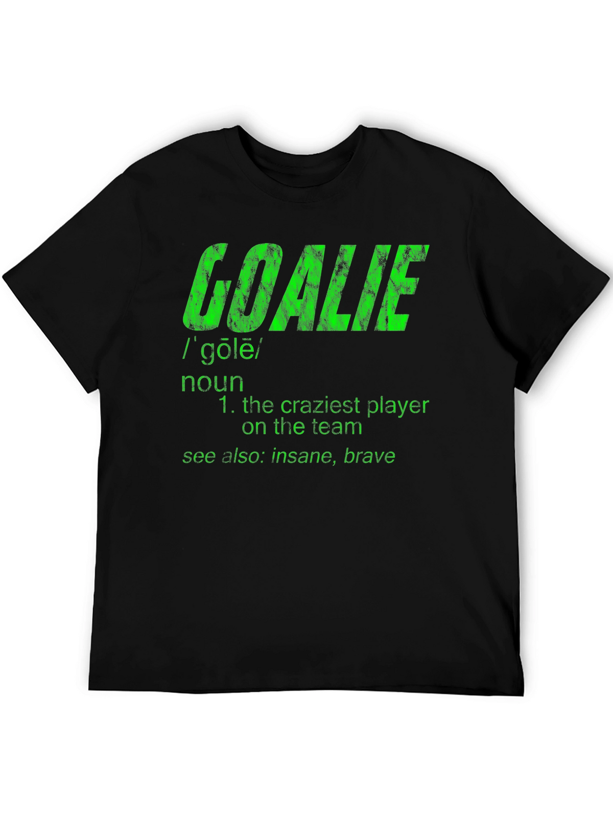 Goalie Definition Graphic Tee - Hockey Goalie Shirt