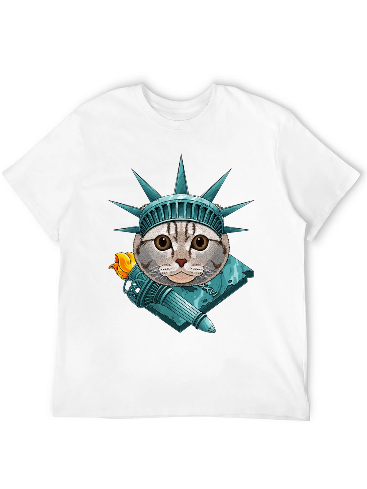 Liberty Cat Graphic T-Shirt