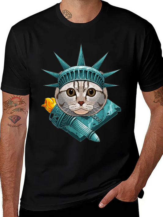 Liberty Cat Graphic T-Shirt