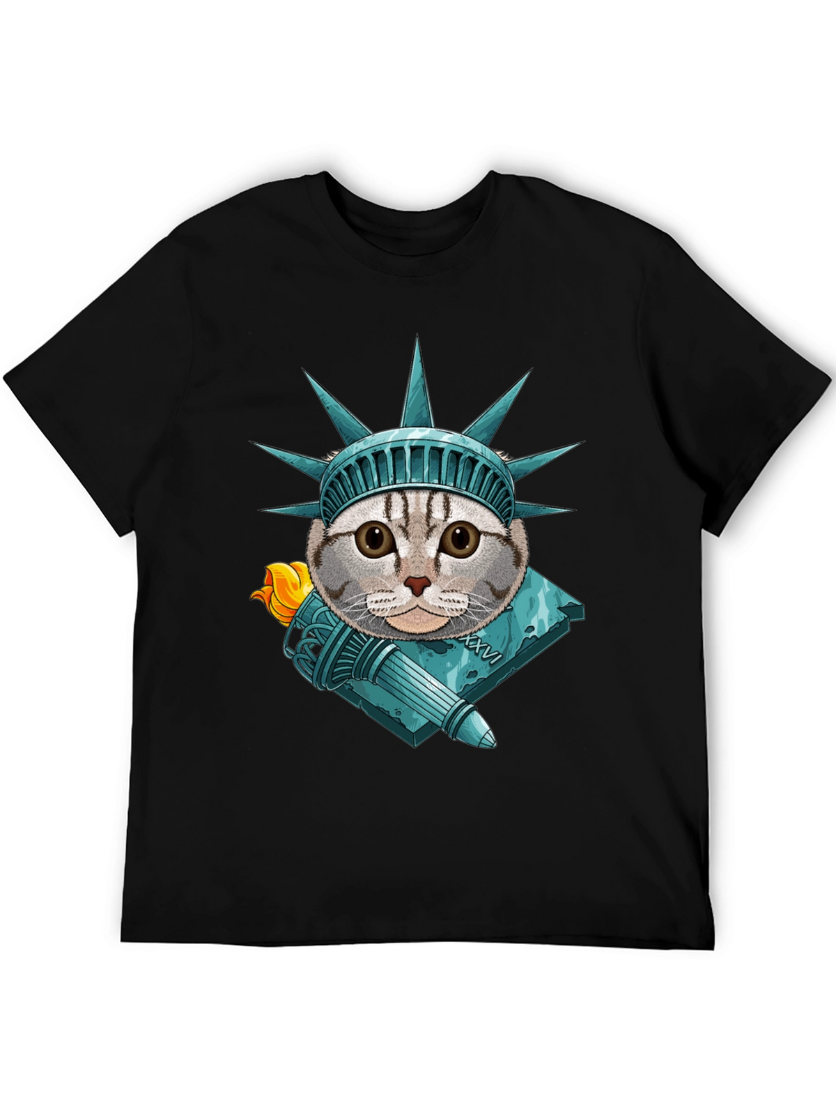 Liberty Cat Graphic T-Shirt