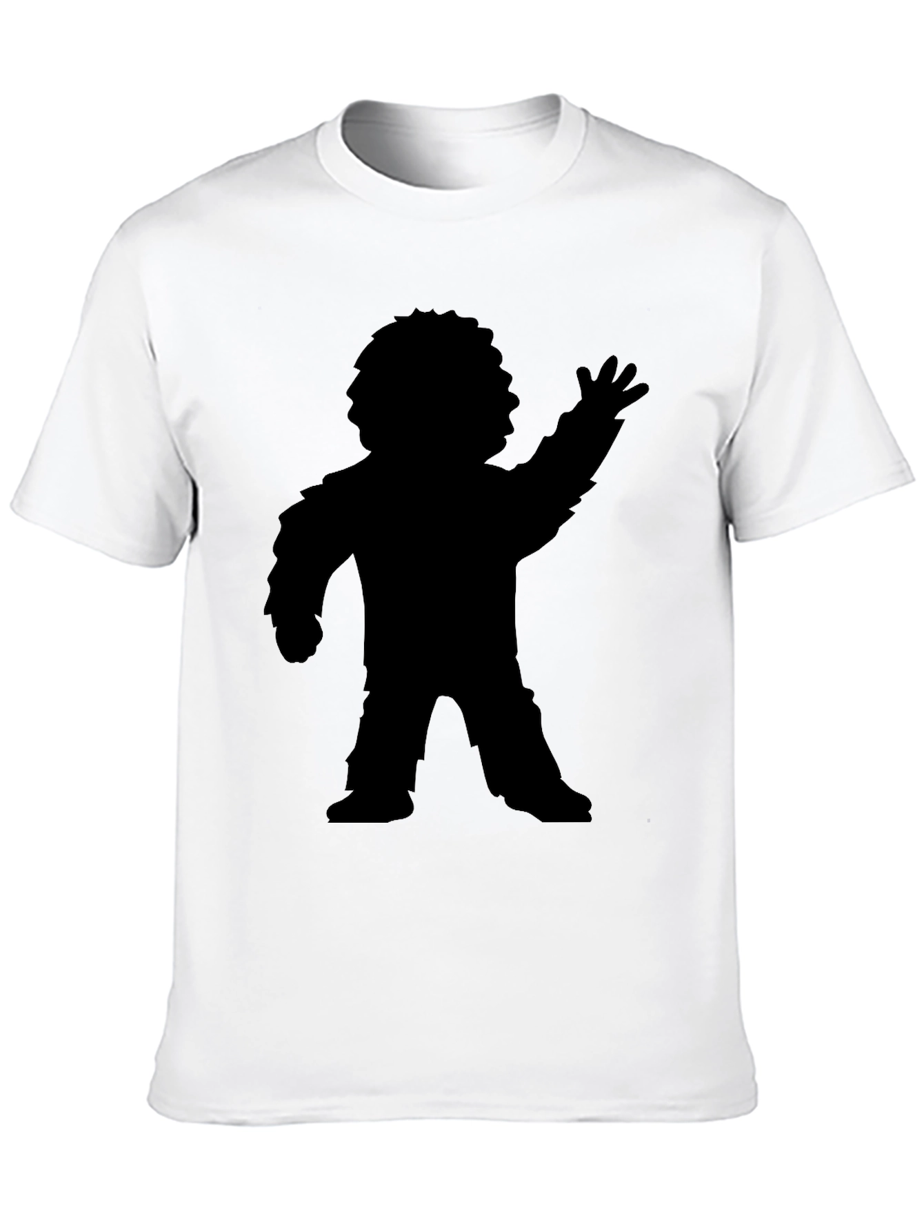 Retro Bigfoot Silhouette Black T-Shirt