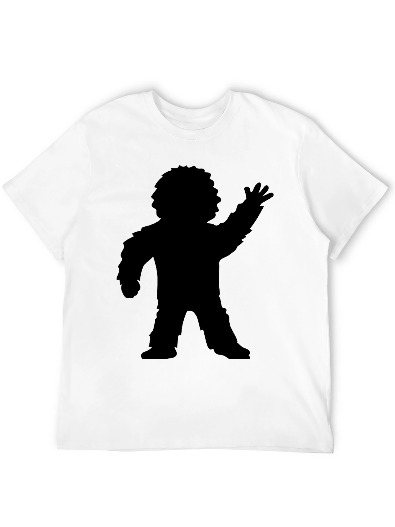 Retro Bigfoot Silhouette Black T-Shirt