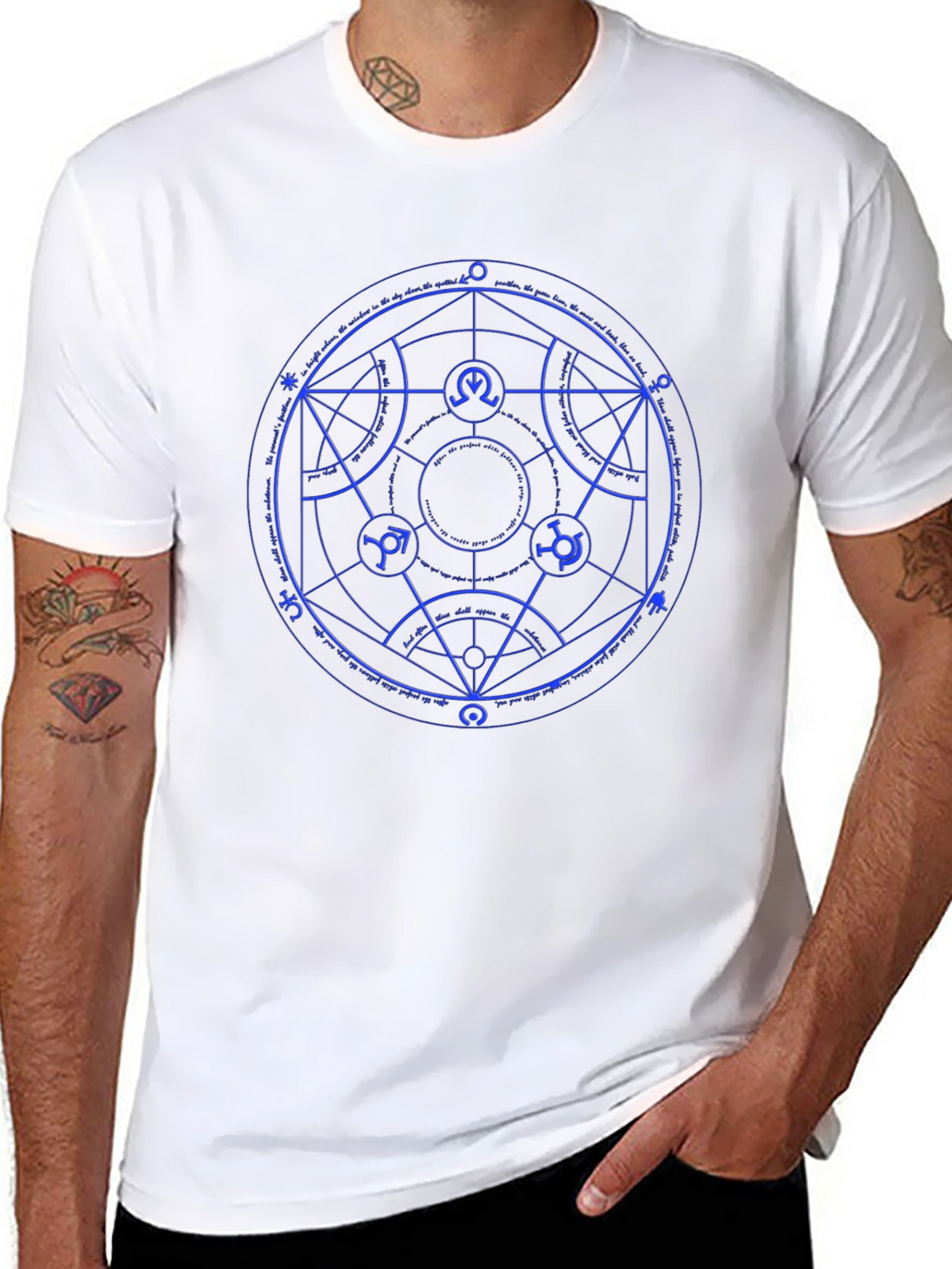 Mystic Circle Graphic Tee - Black
