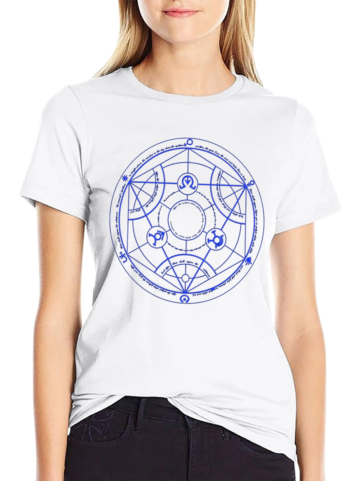 Mystic Circle Graphic Tee - Black
