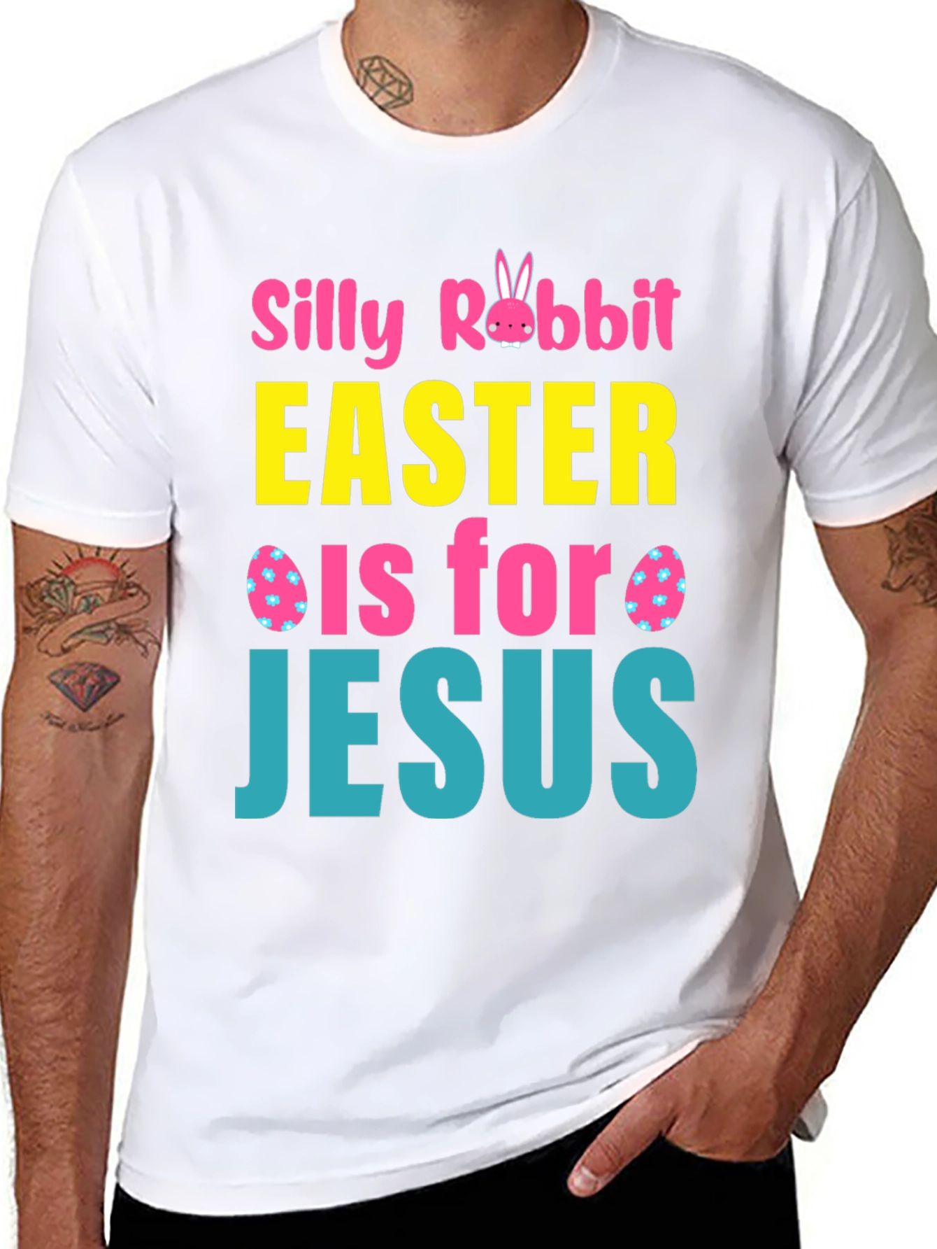 Silly Rabbit Easter Is For Jesus T-Shirt