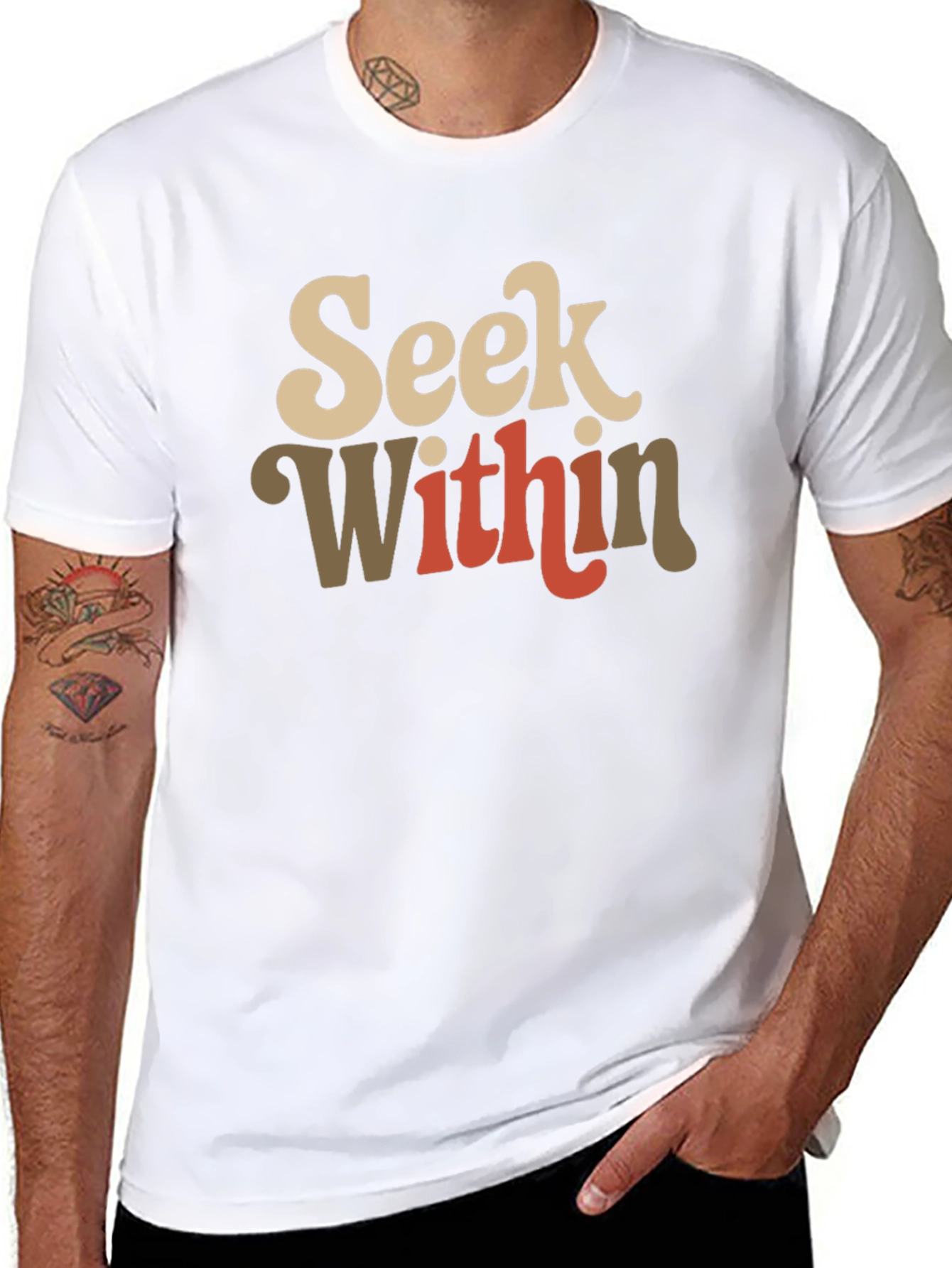 Retro Seek Within Graphic Tee
