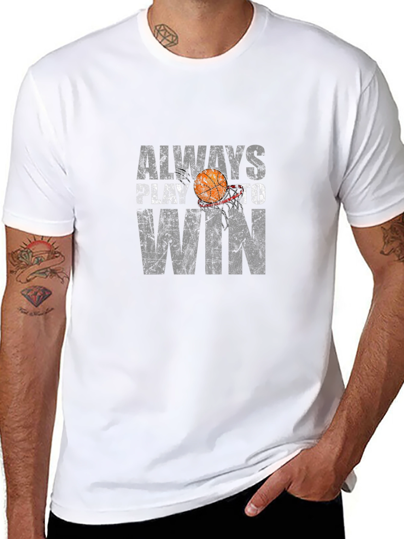 Basketball Graphic Tee - Always Play to Win