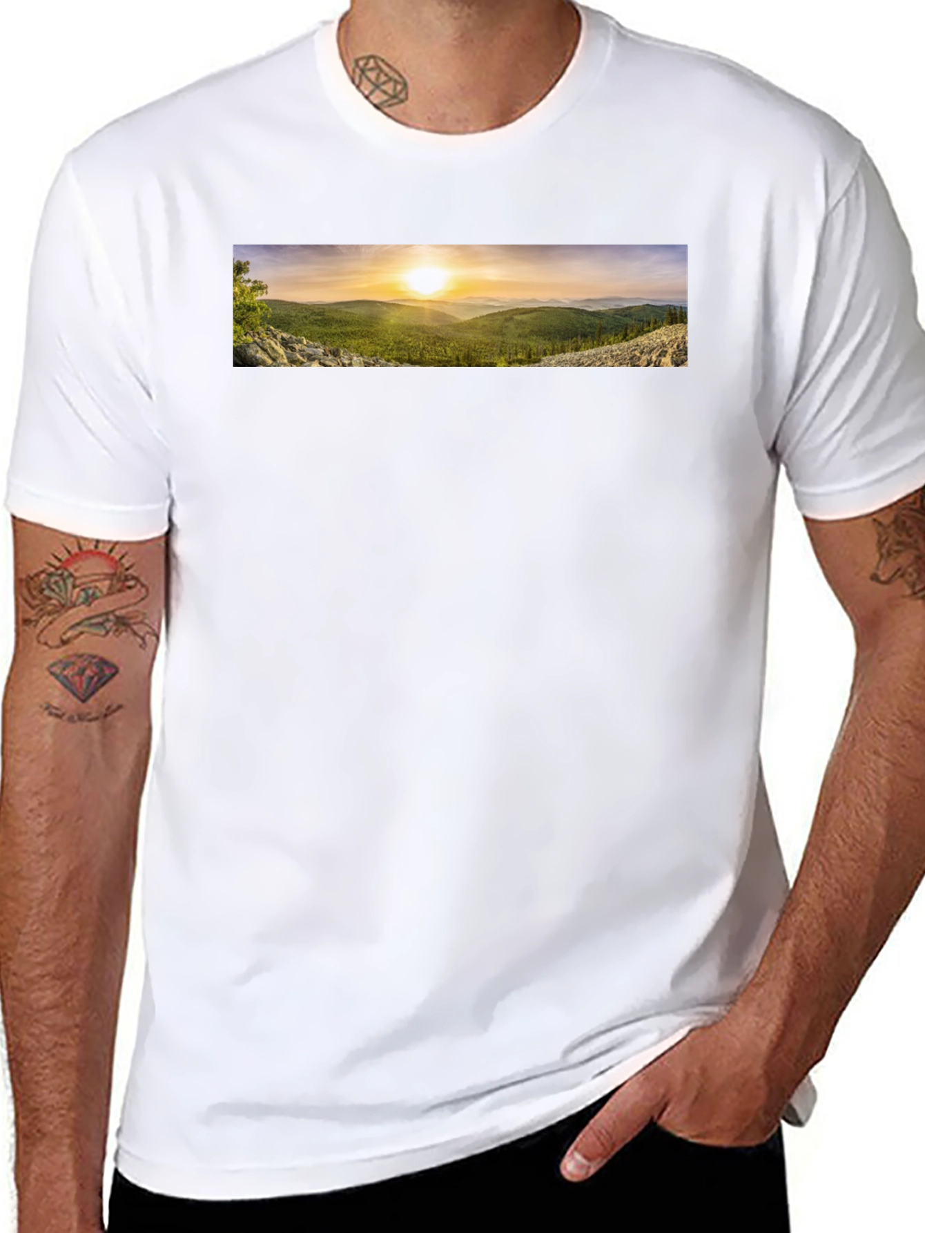 Scenic Mountain View Graphic Tee