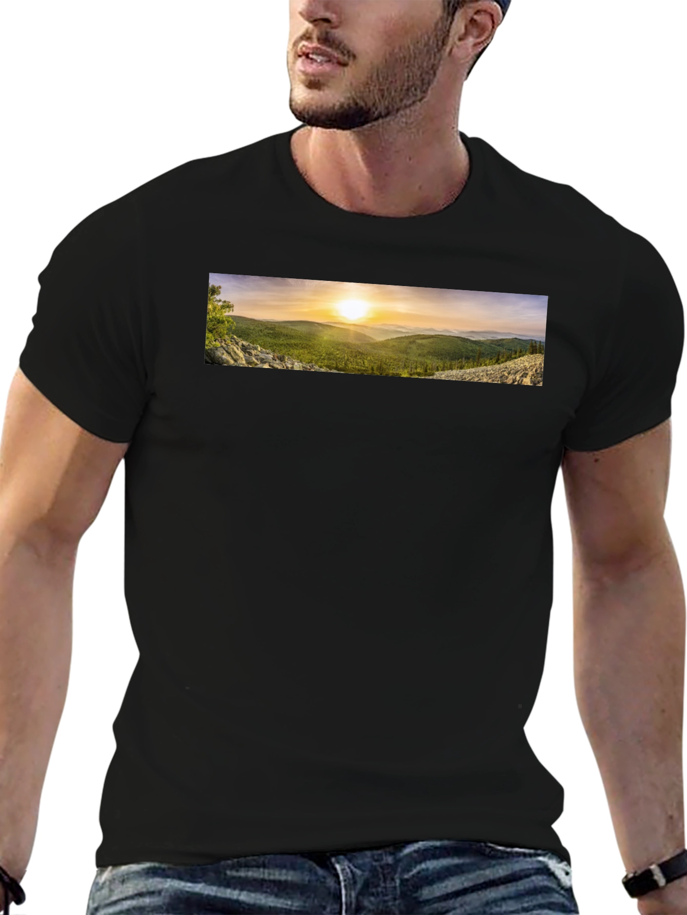 Scenic Mountain View Graphic Tee