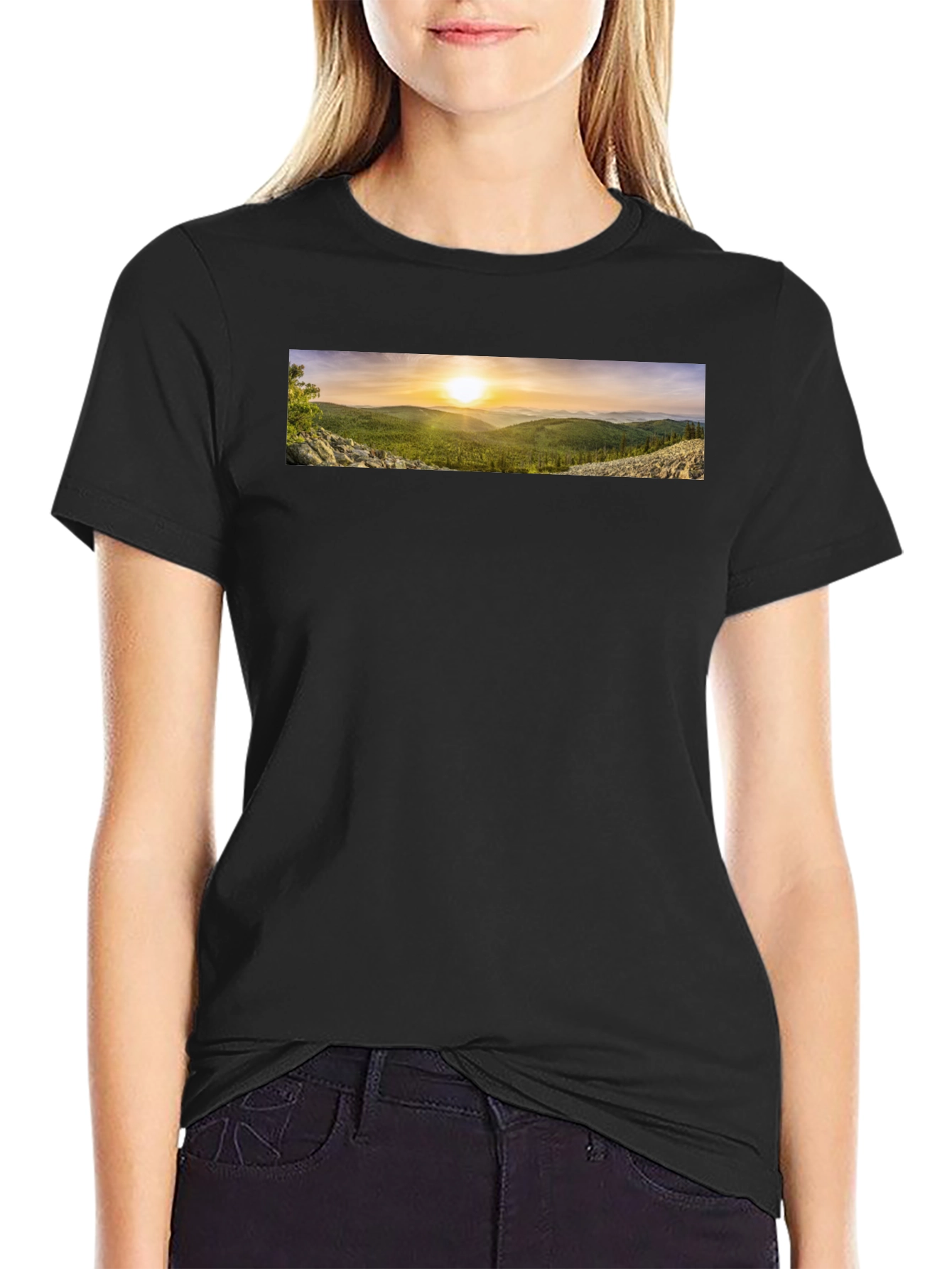 Scenic Mountain View Graphic Tee