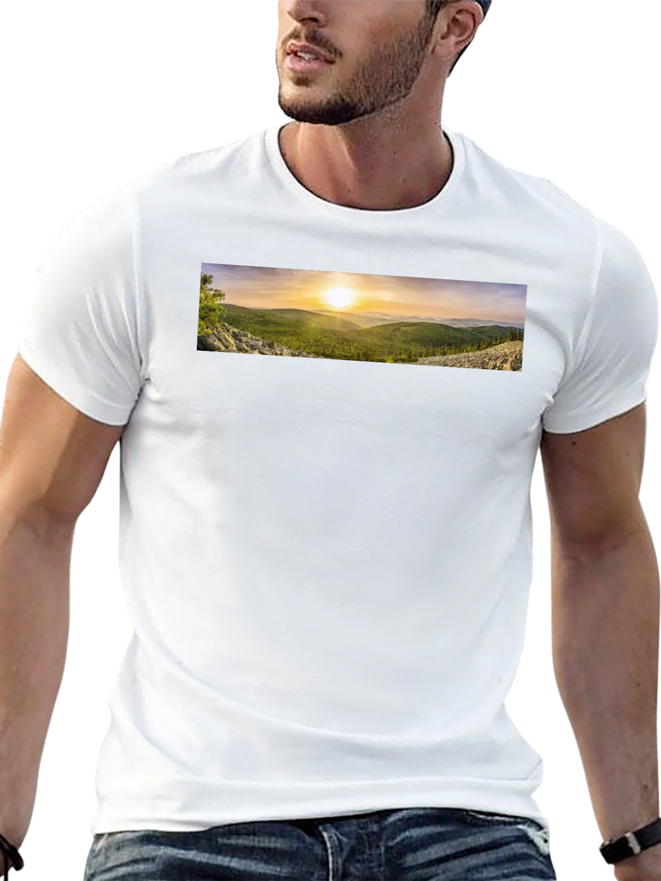 Scenic Mountain View Graphic Tee