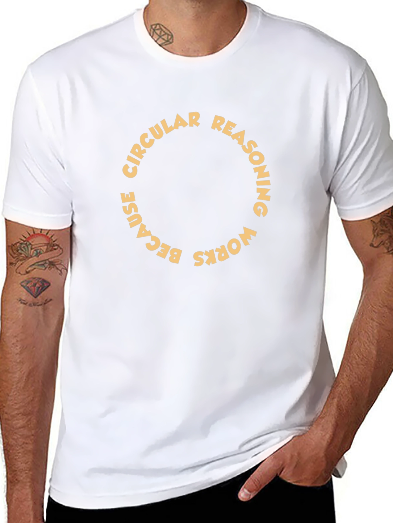 Circular Reasoning Funny Graphic T-Shirt